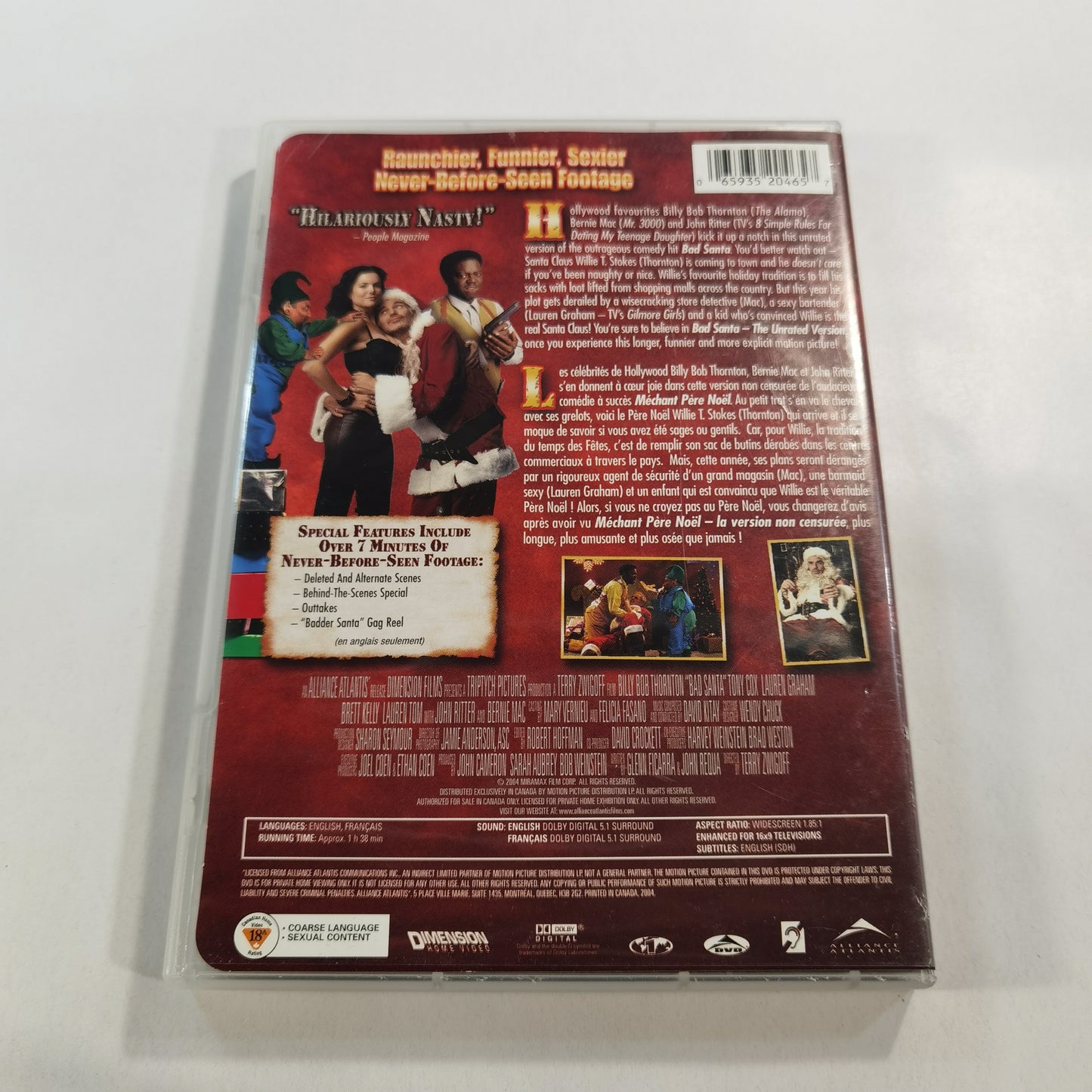 Bad Santa (2003) - DVD CA 2004 Badder Santa