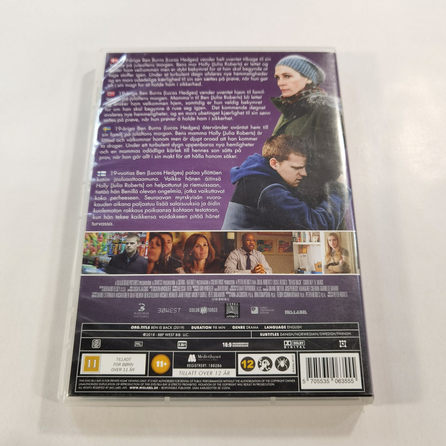 Ben Is Back (2018) - DVD SE NO DK FI