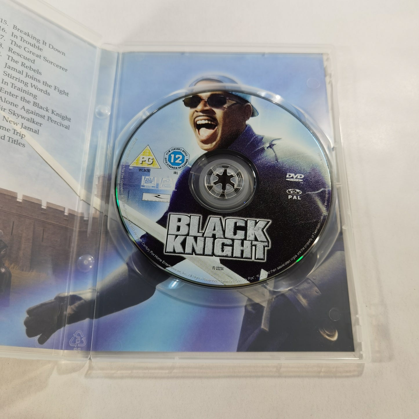 Black Knight (2001) - DVD UK 2003 ( Cover F1-SGB 22234DVD )