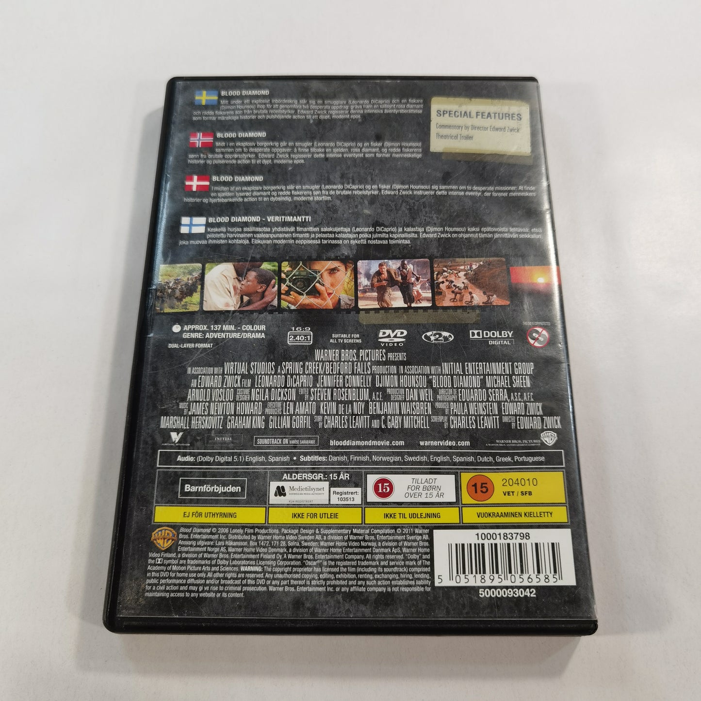Blood Diamond (2006) - DVD SE NO DK FI 2011