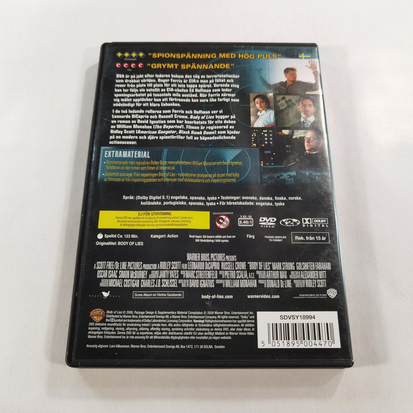 Body of Lies (2008) - DVD SE 2009
