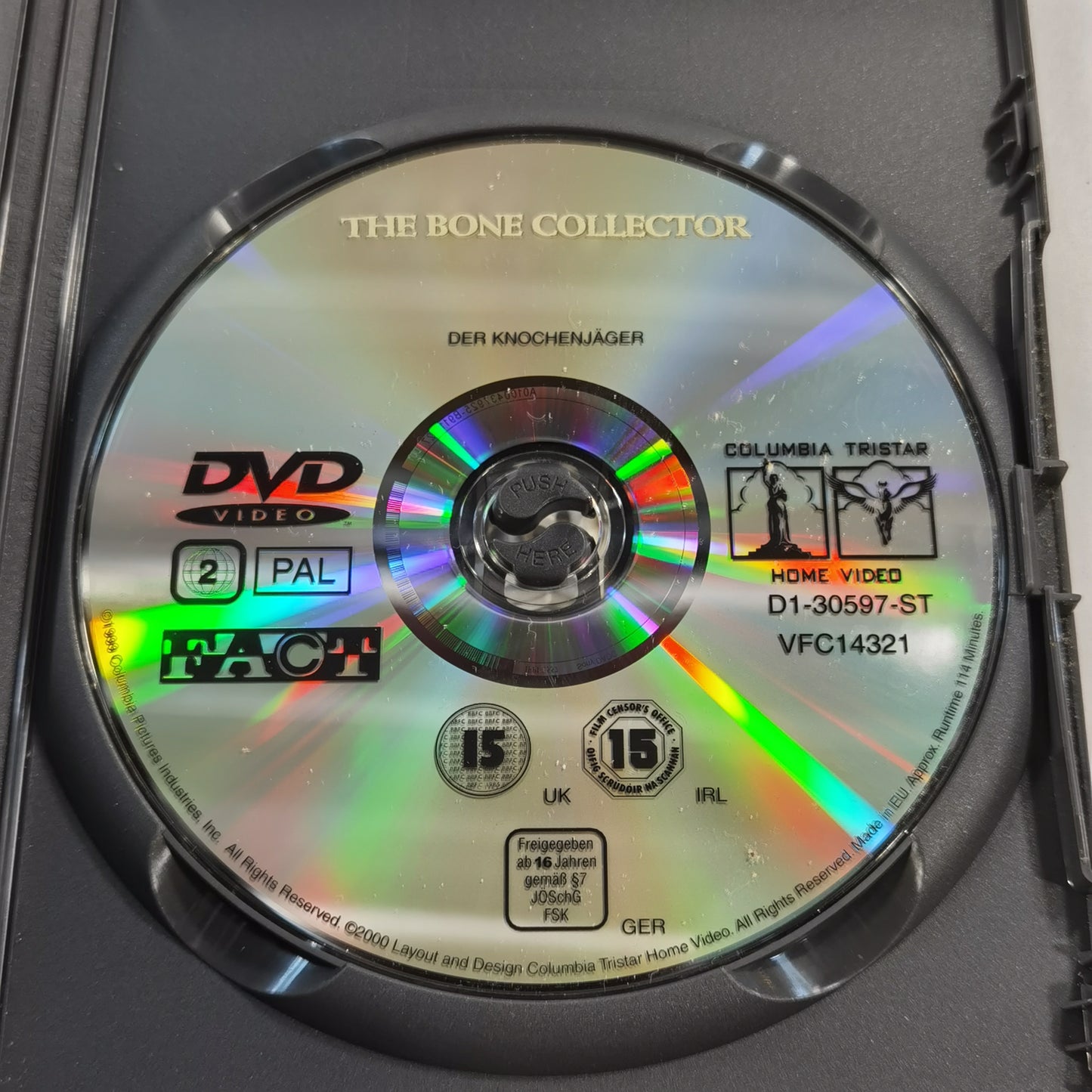 The Bone Collector (1999) - DVD UK 2009