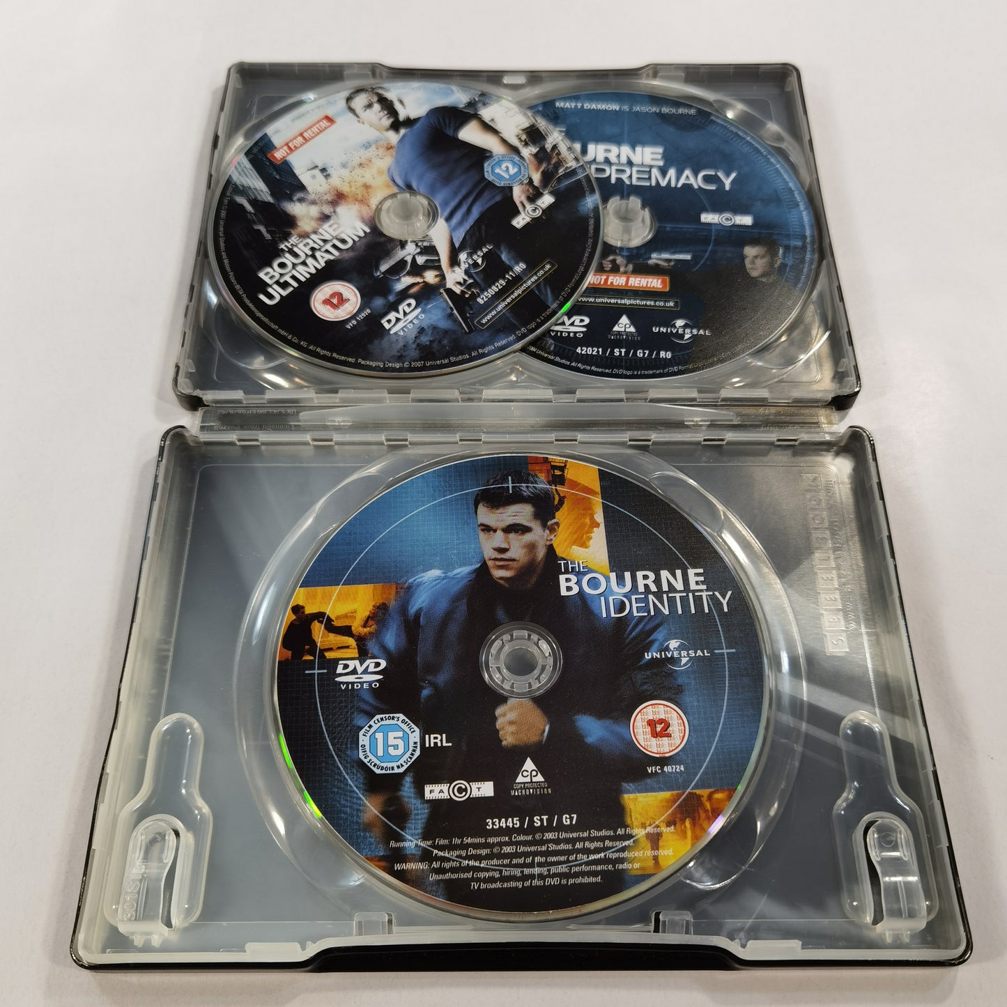 The Bourne: Ultimate Collection - DVD UK 2007 Steelbook
