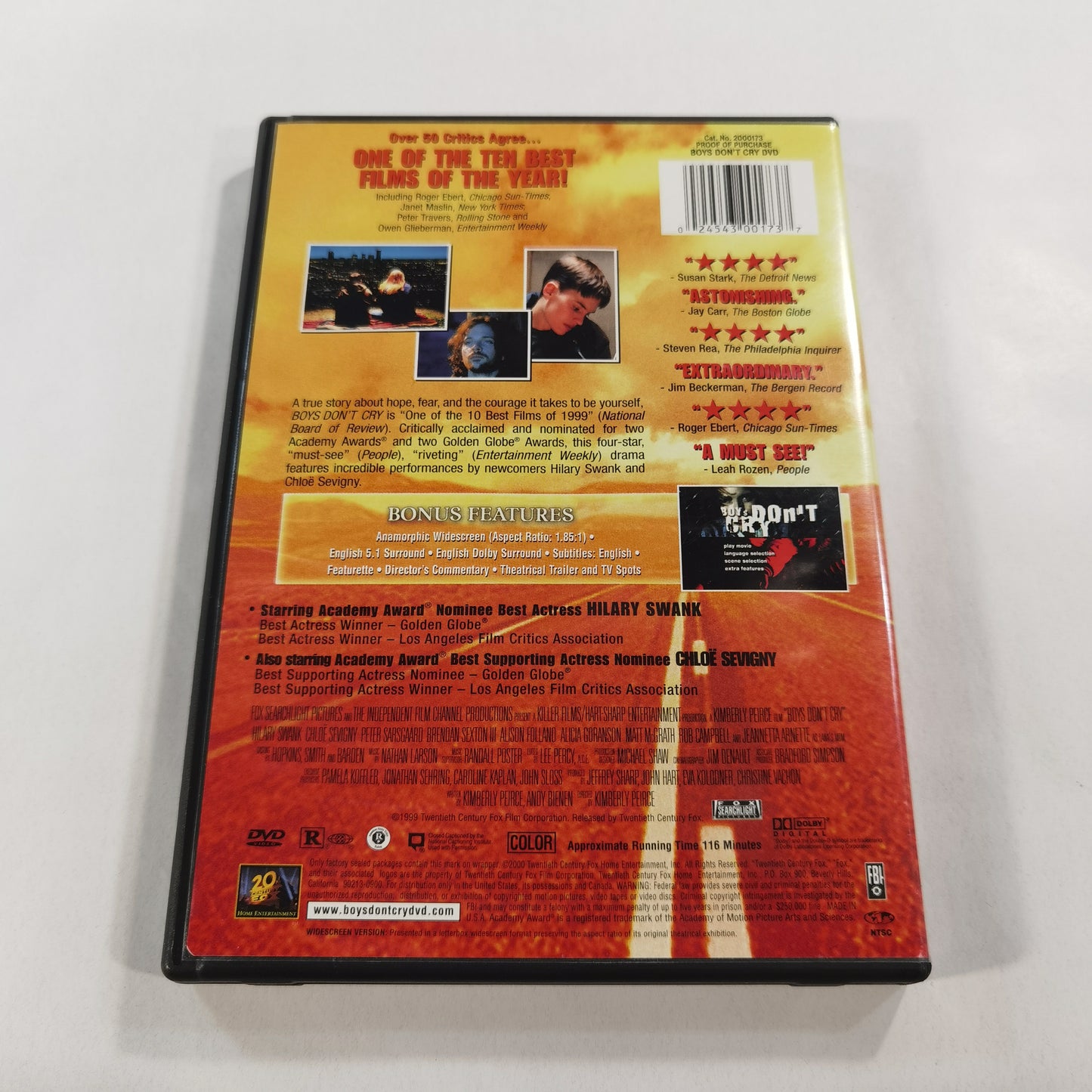 Boys Don't Cry (1999) - DVD US 2000