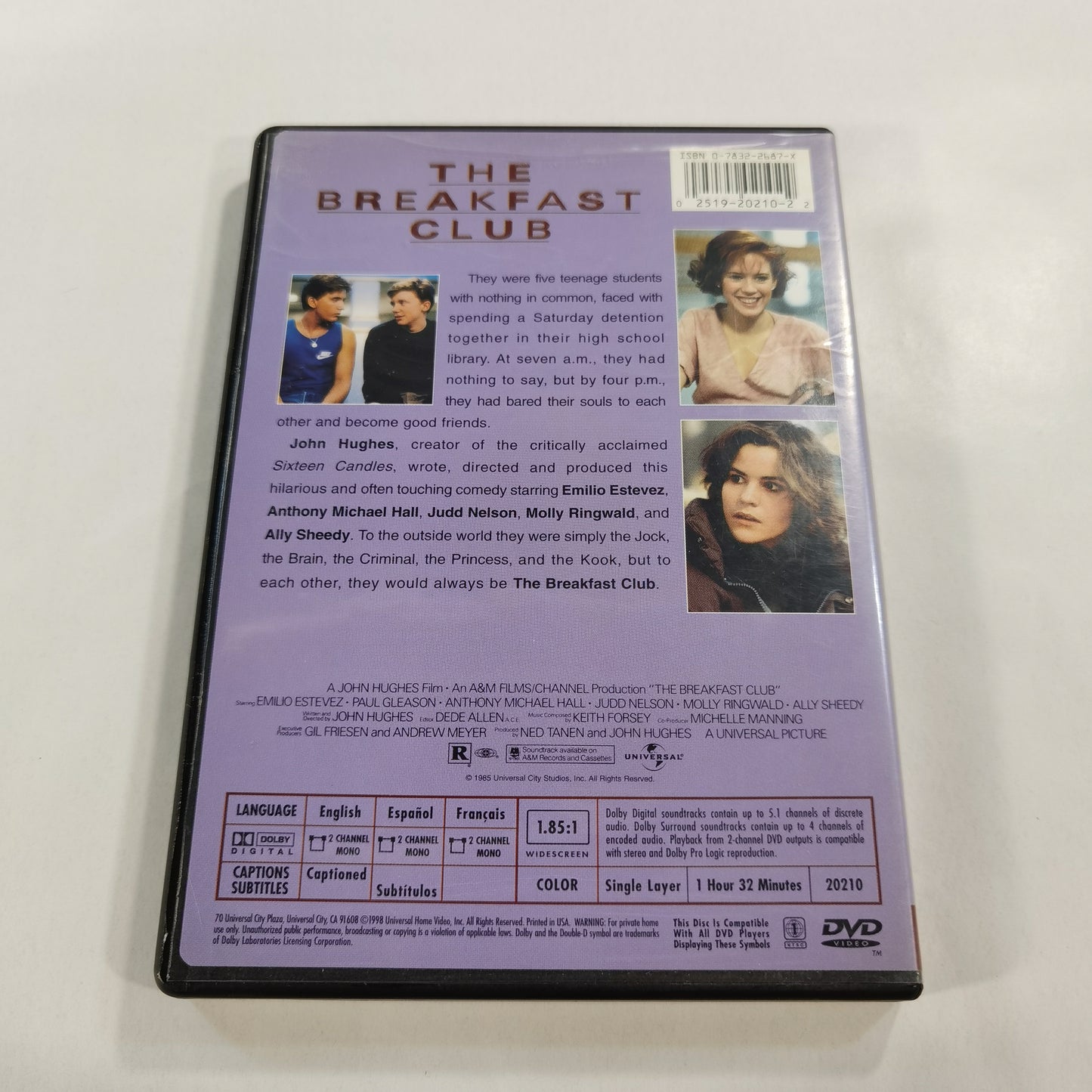 The Breakfast Club (1985) - DVD US 1998