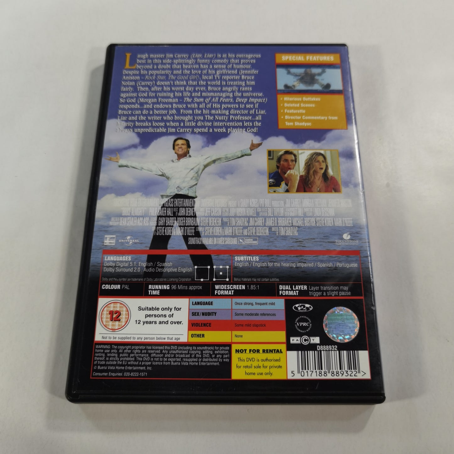 Bruce Almighty (2003) - DVD UK Z1