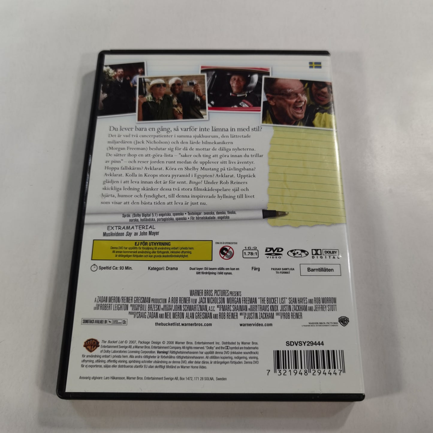 The Bucket List (2007) - DVD SE 2008
