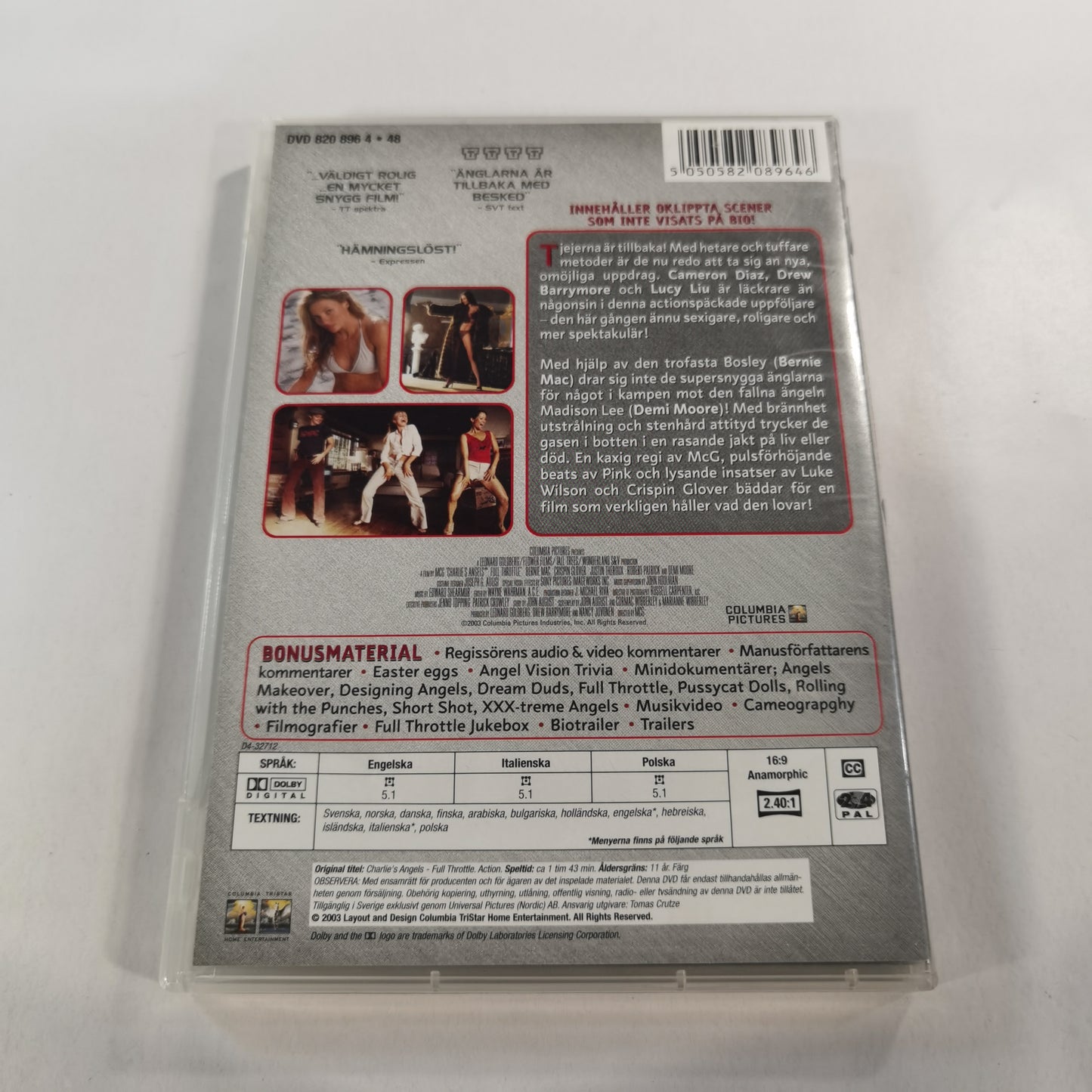 Charlie's Angels: Full Throttle ( Charlies Änglar ) (2003) - DVD SE 2003 Widescreen Special Edition