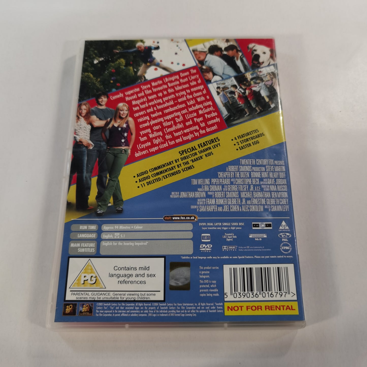 Cheaper by the Dozen (2003) - DVD UK 2004 ( Cover Scene Selections )