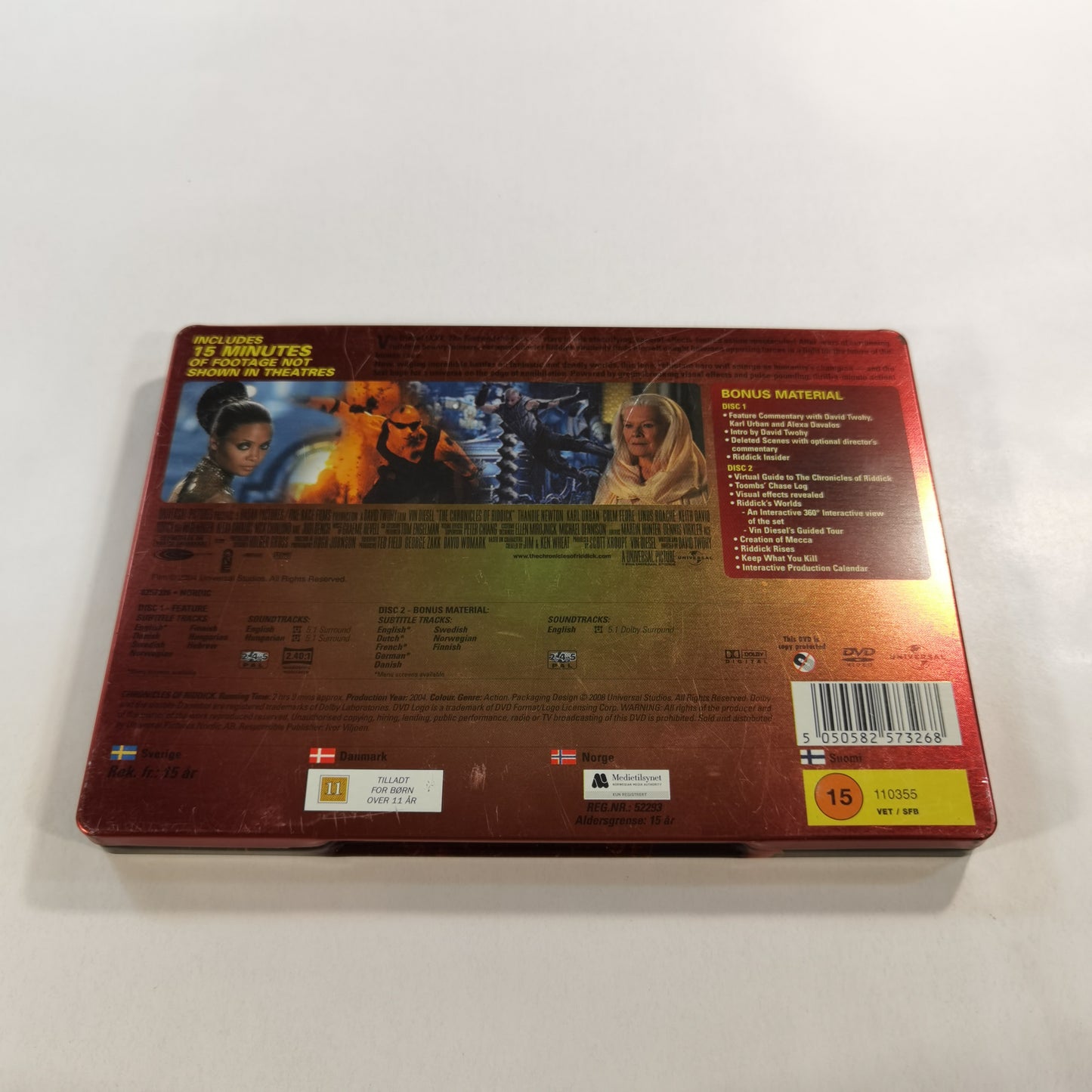 The Chronicles of Riddick (2004) - DVD SE NO DK FI 2008 Steelbook