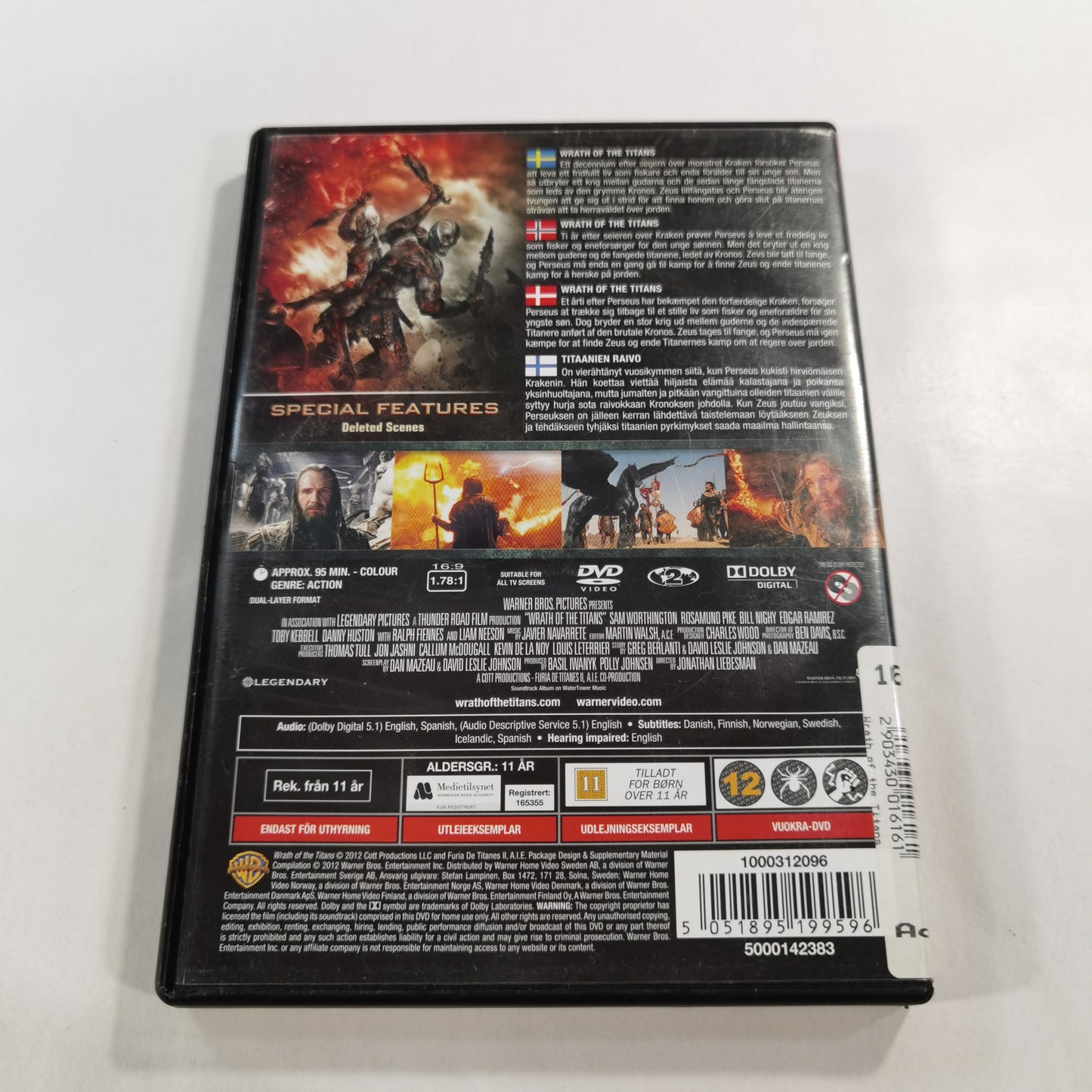 Clash of the Titans: The Sequel: Wrath of the Titans (2012) - DVD SE NO DK FI 2012 RC