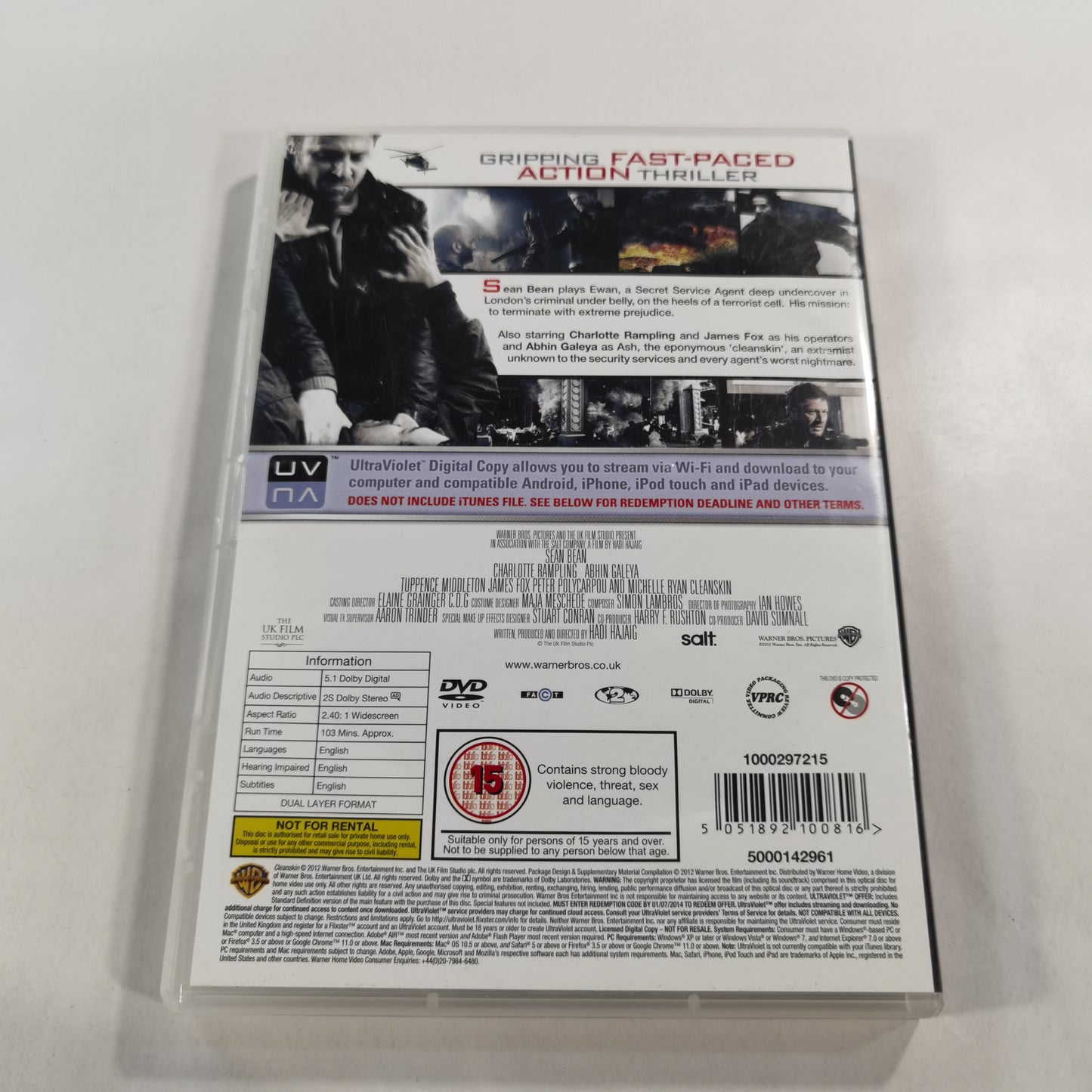 Cleanskin (2012) - DVD UK 2012