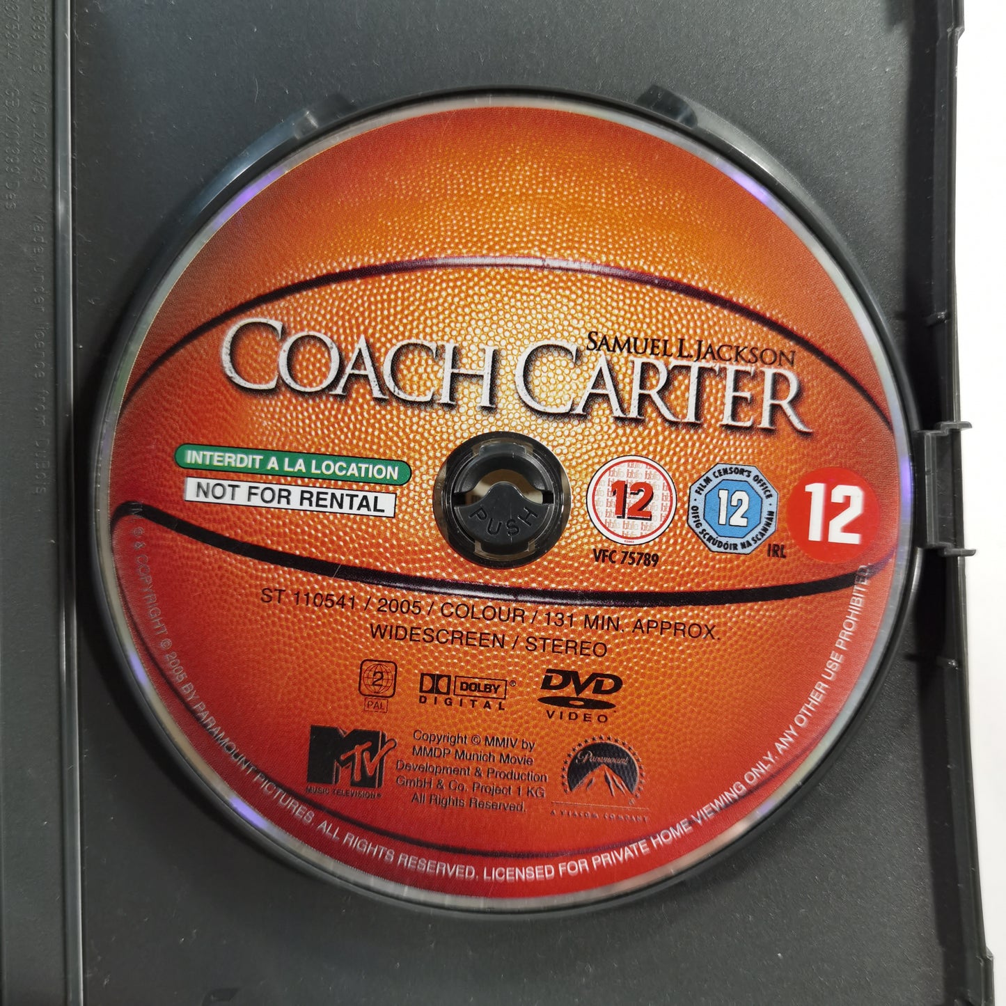 Coach Carter (2003) - DVD UK 2005 ( Cover PHE 8768 )