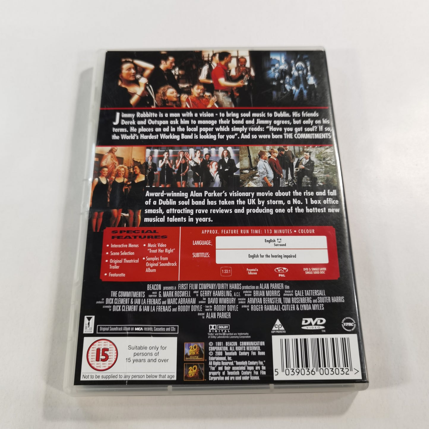 The Commitments (1991) - DVD UK 2000