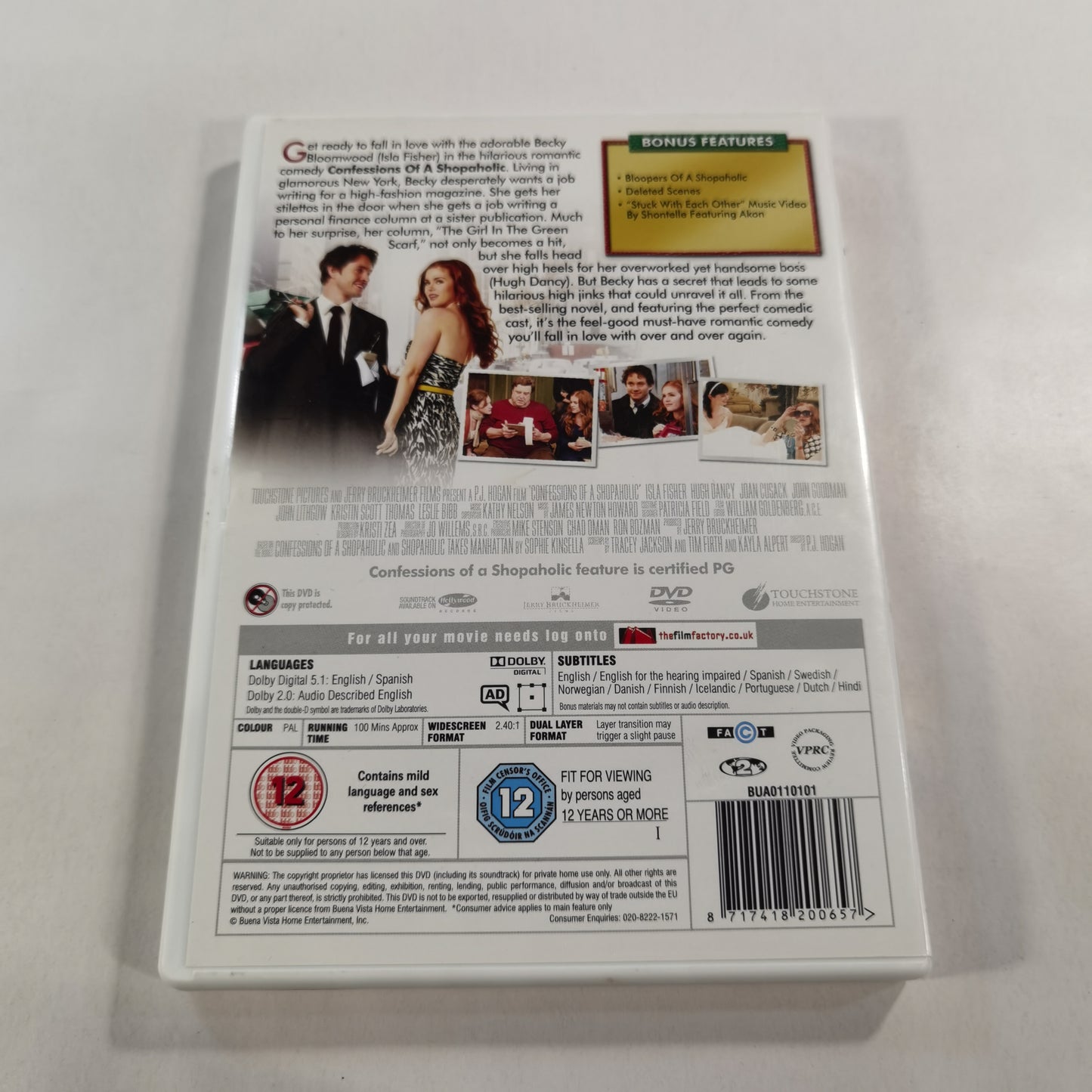 Confessions of a Shopaholic (2009) - DVD UK Z1B