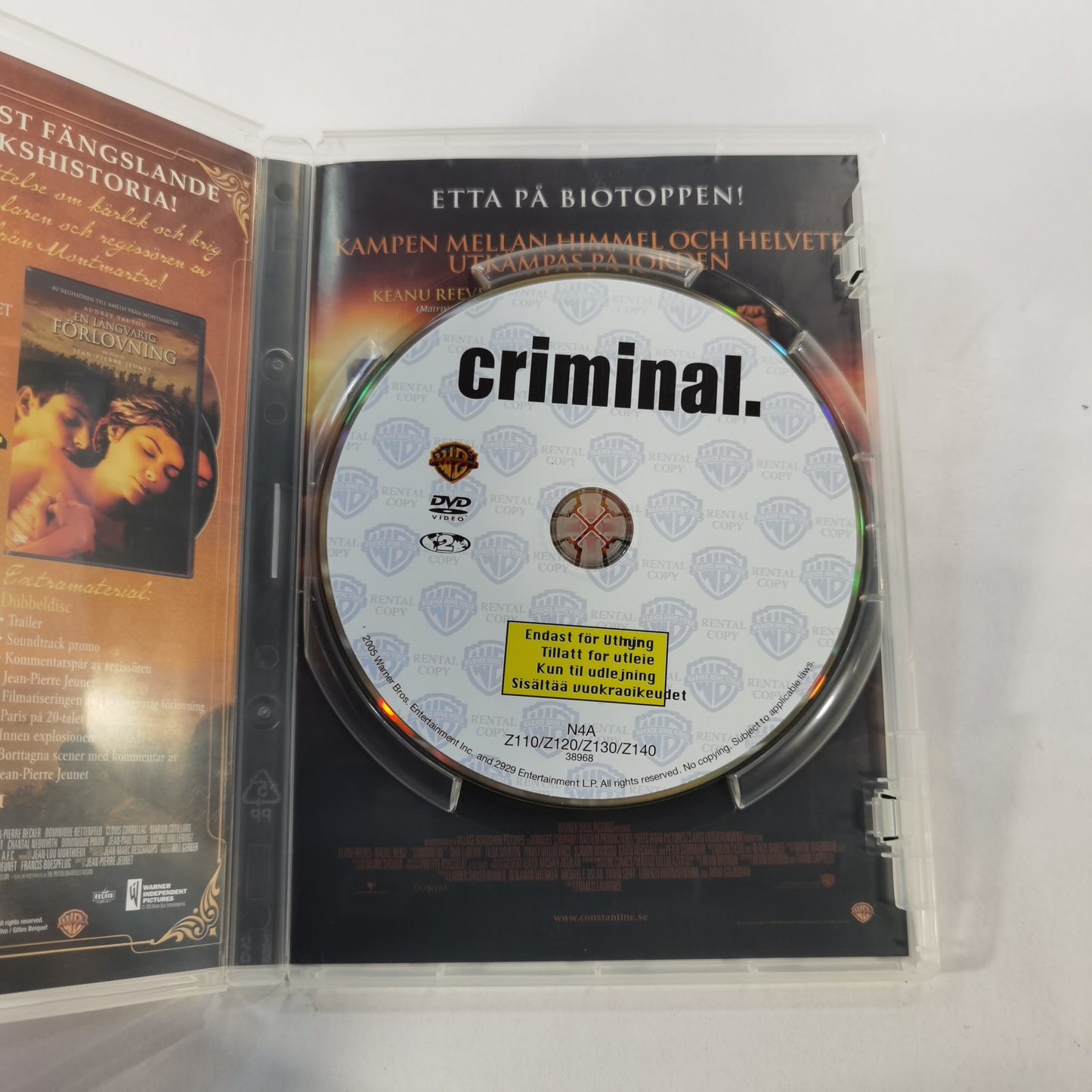 Criminal (2004) - DVD SE 2005  RC