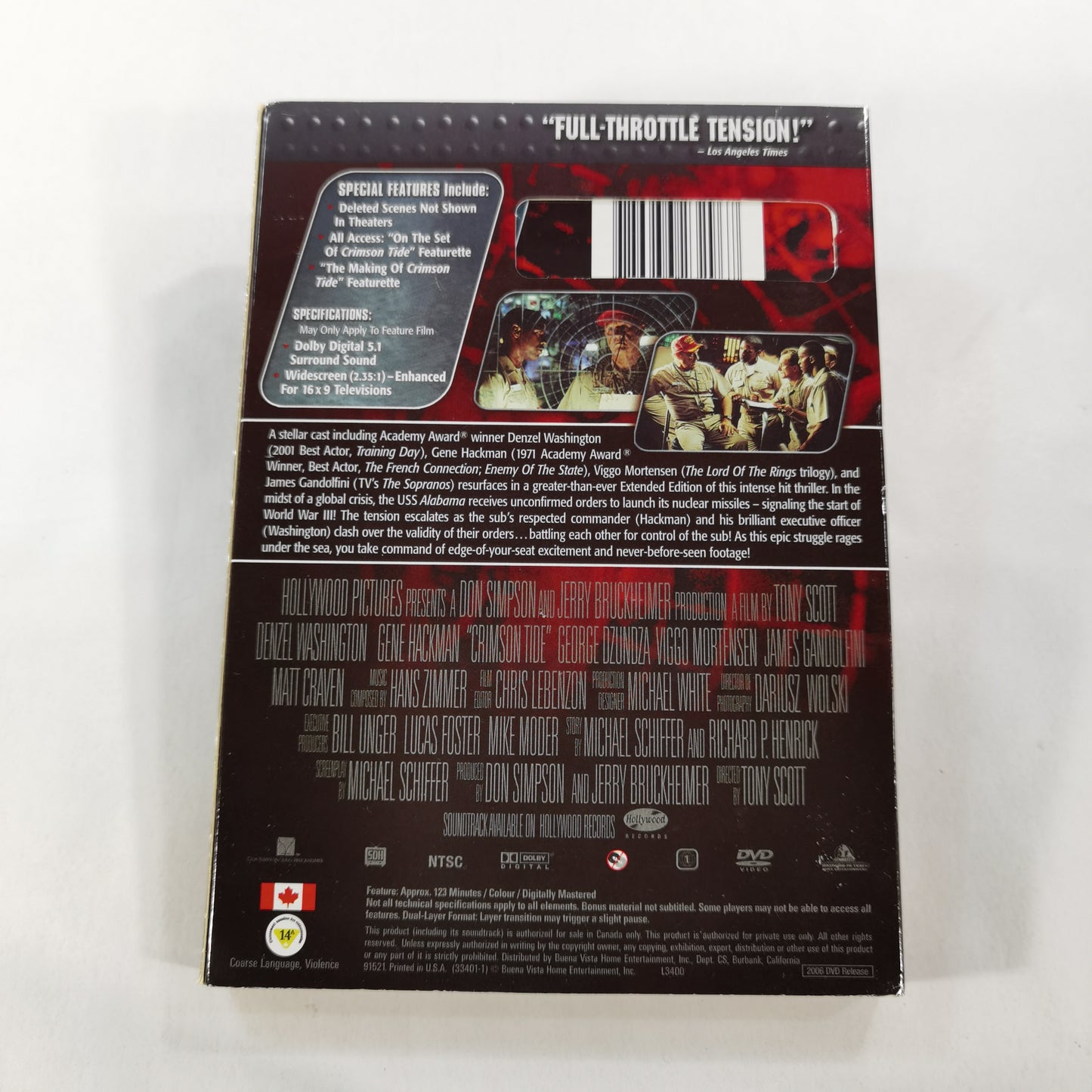 Crimson Tide (1995) - DVD CA Extended Edition