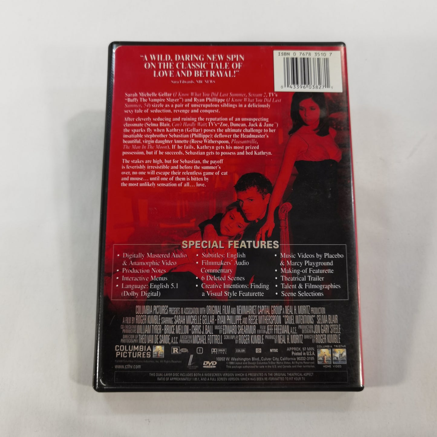 Cruel Intentions (1999) - DVD US 1999 Collector's Edition
