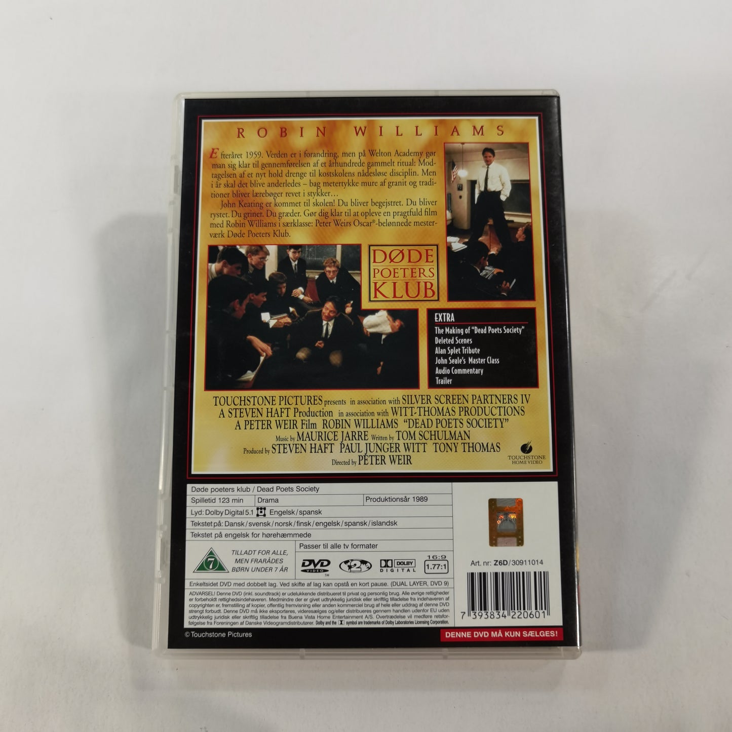 Dead Poets Society ( Døde Poeters Klub ) (1989) - DVD DK