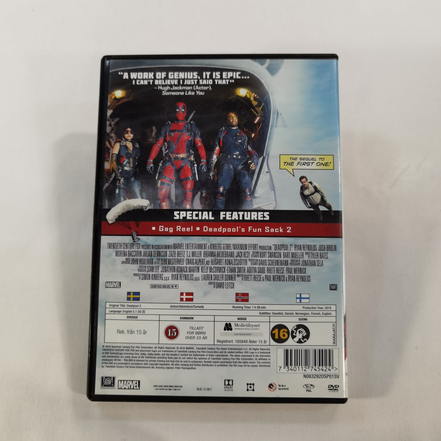 Deadpool 2 (2018) - DVD SE NO DK FI 2018