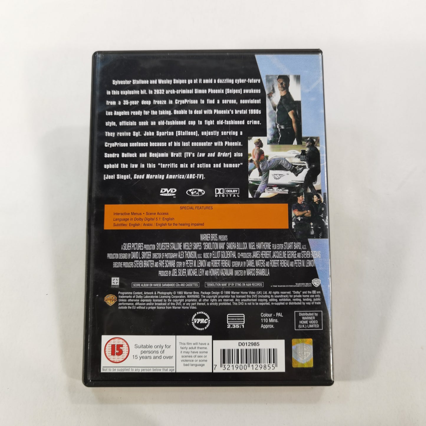 Demolition Man (1993) - DVD UK 1999
