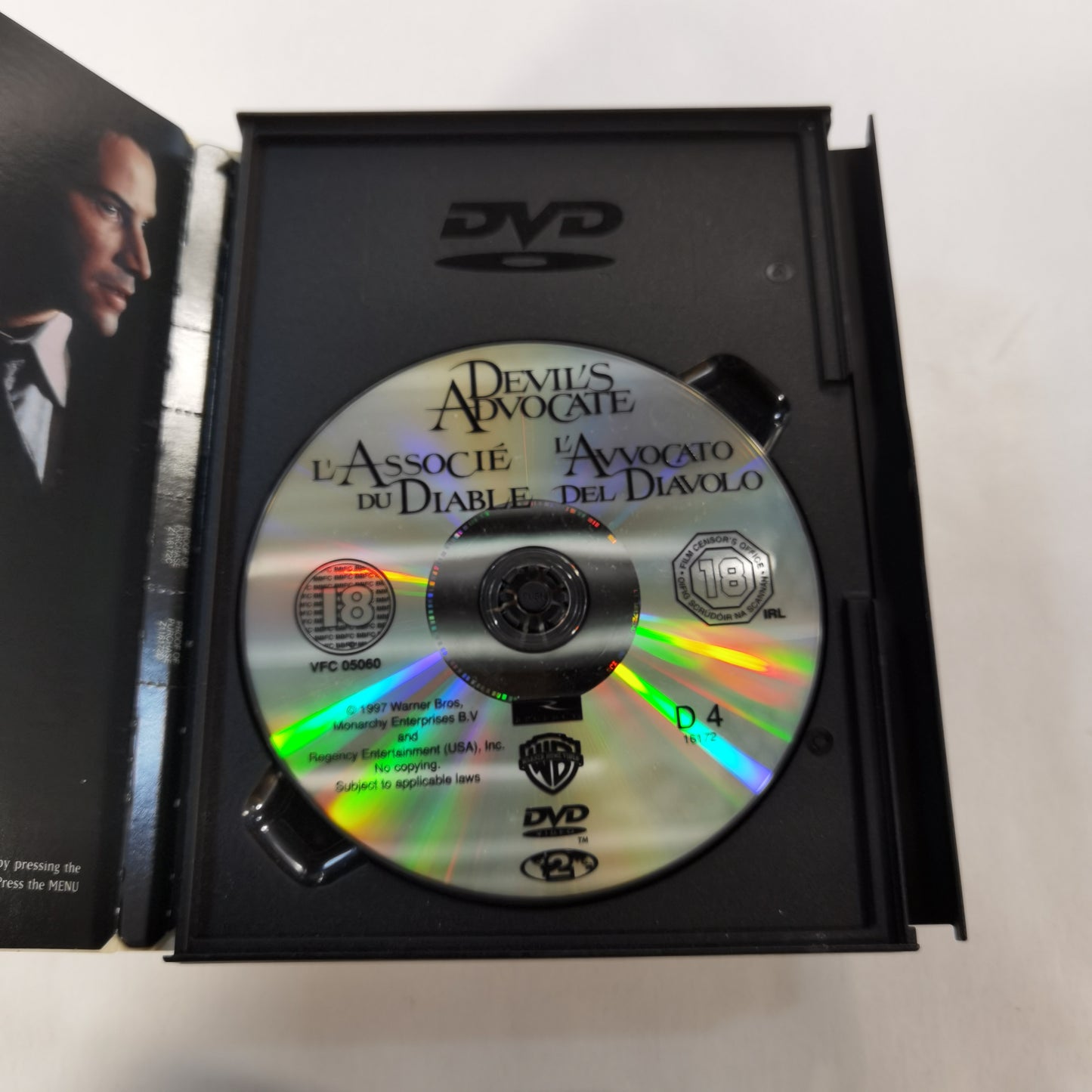 The Devil's Advocate (1997) - DVD UK 1999 Snap Case