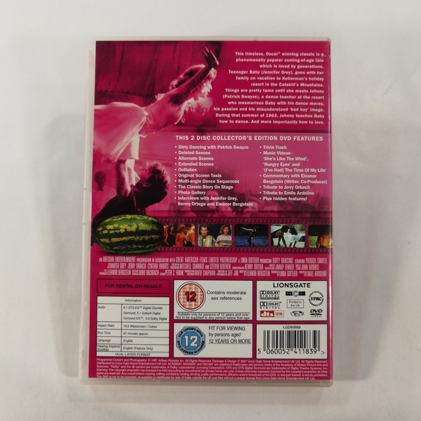 Dirty Dancing (1987) - DVD UK 2007 2-Disc Collector's Edition 20th Anniversary