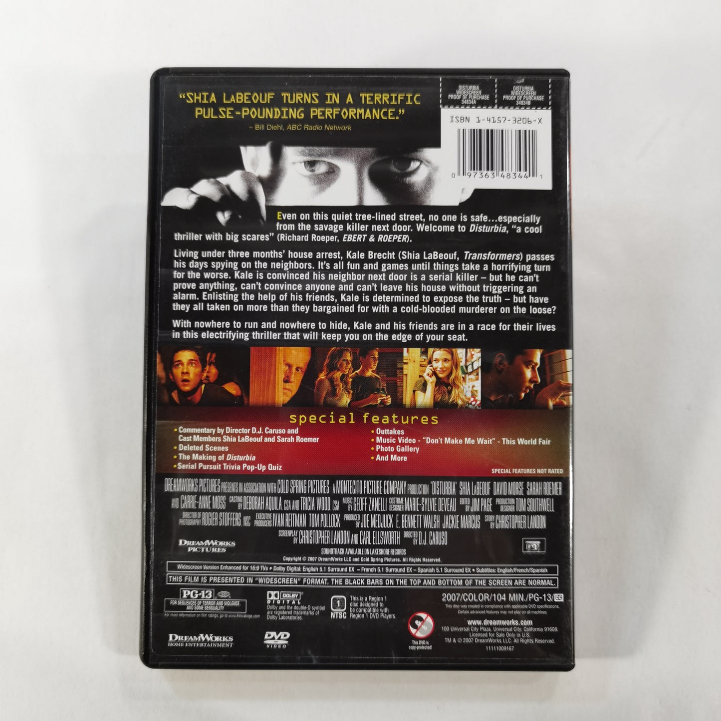 Disturbia (2007) - DVD US 2007