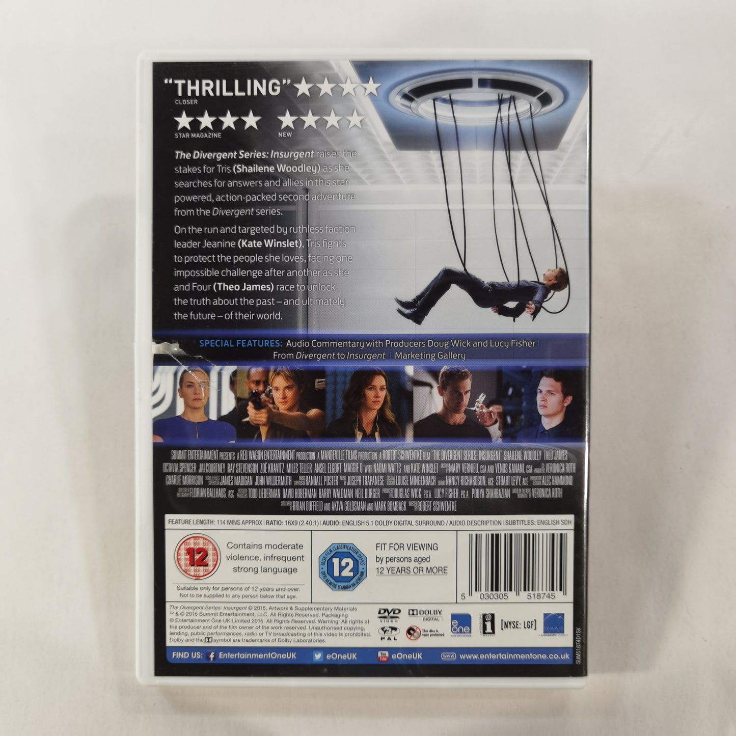 The Divergent Series: Insurgent (2015) - DVD UK 2015