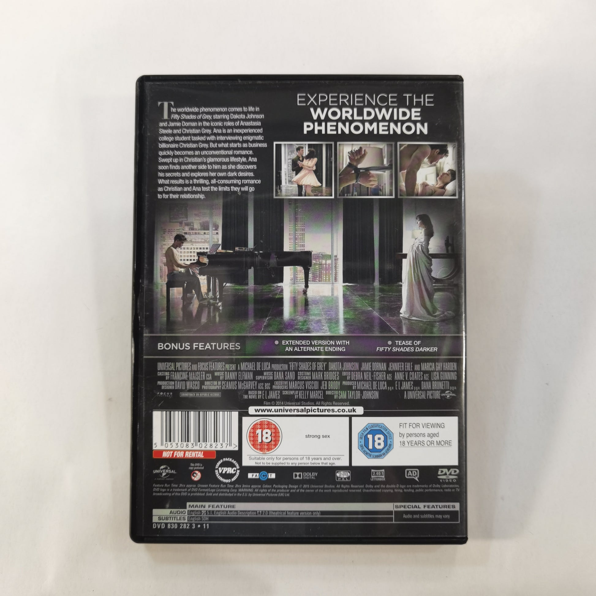 Fifty Shades of Grey 2015 DVD UK 2015 Unseen Edition