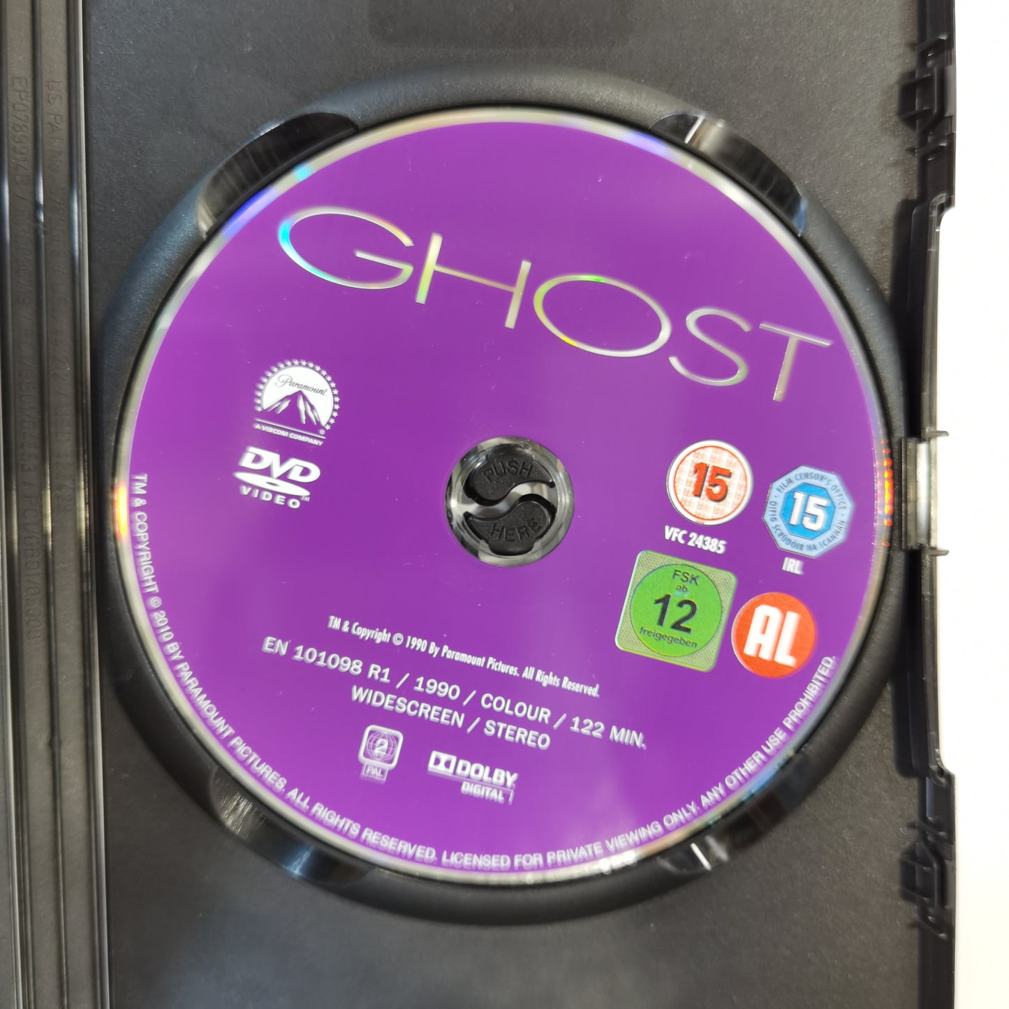 Ghost (1990) - DVD UK 2012