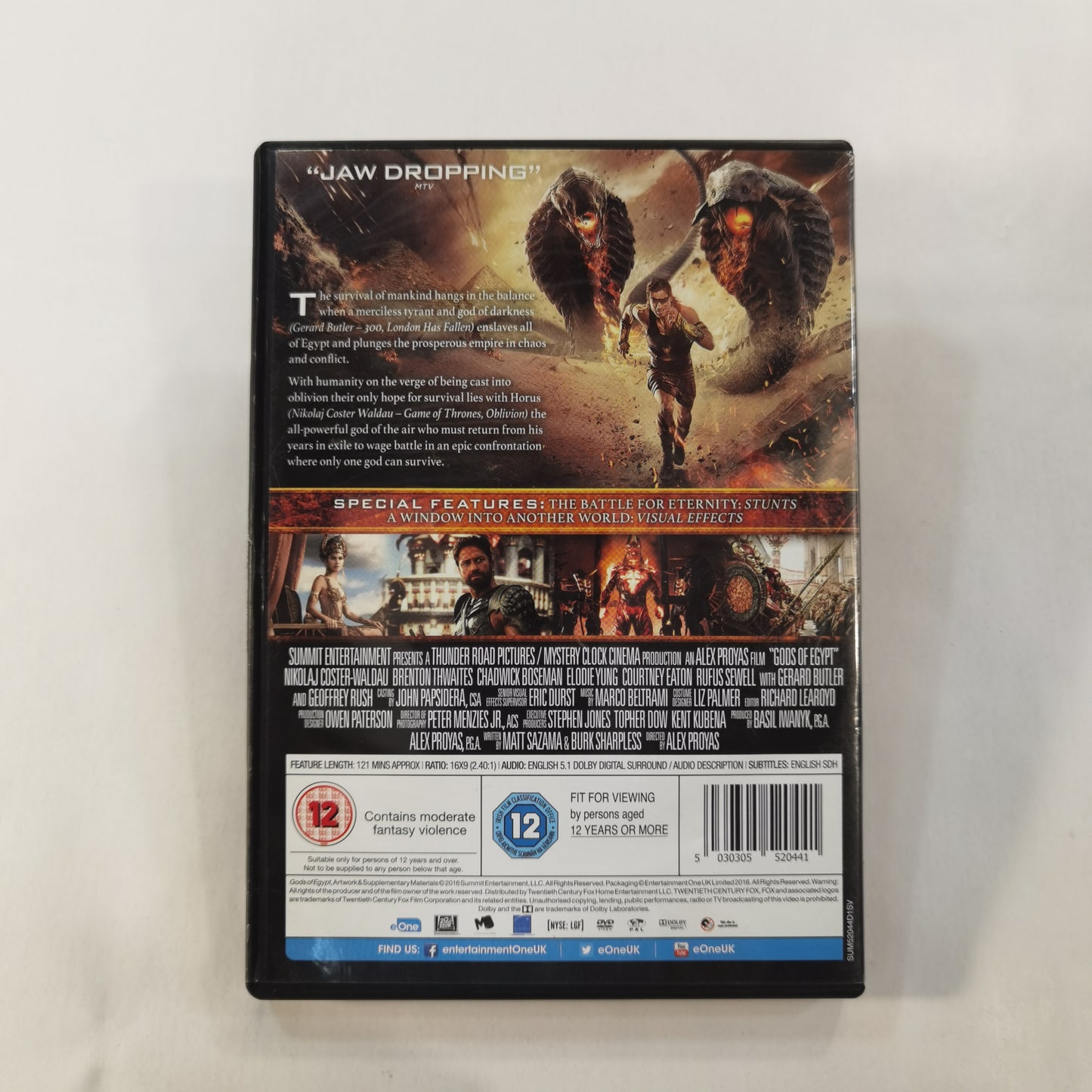 Gods of Egypt (2016) - DVD UK 2016