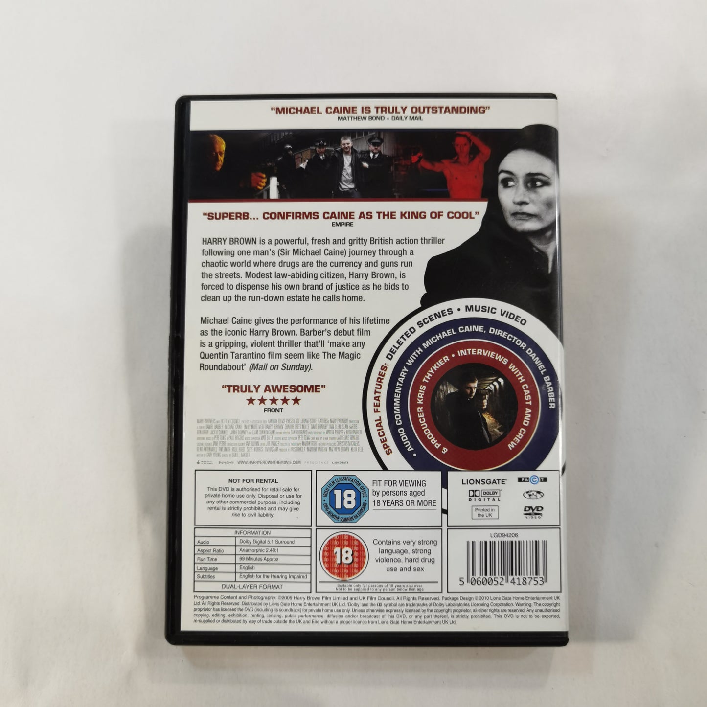 Harry Brown (2009) - DVD UK 2010