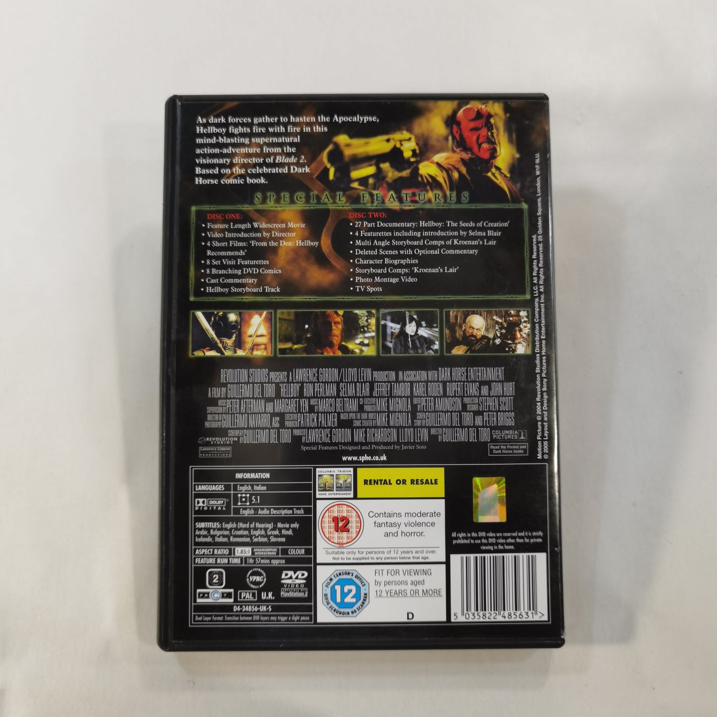 Hellboy (2004) - DVD UK 2005