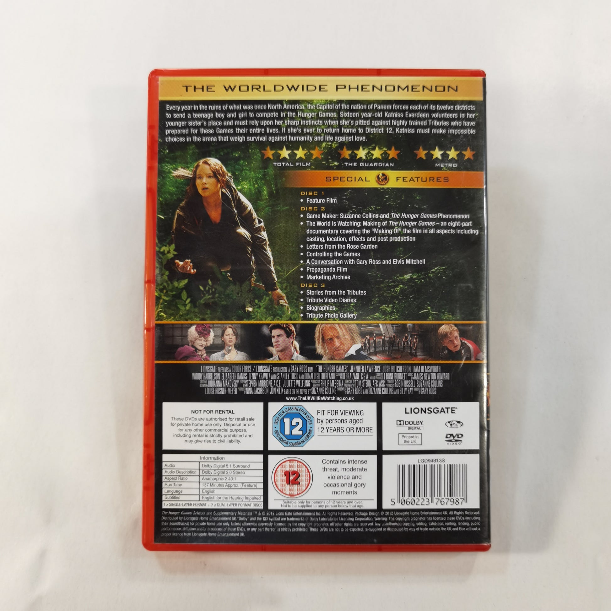 The Hunger Games (2012) - DVD UK 3-Disc Set – KobaniStore