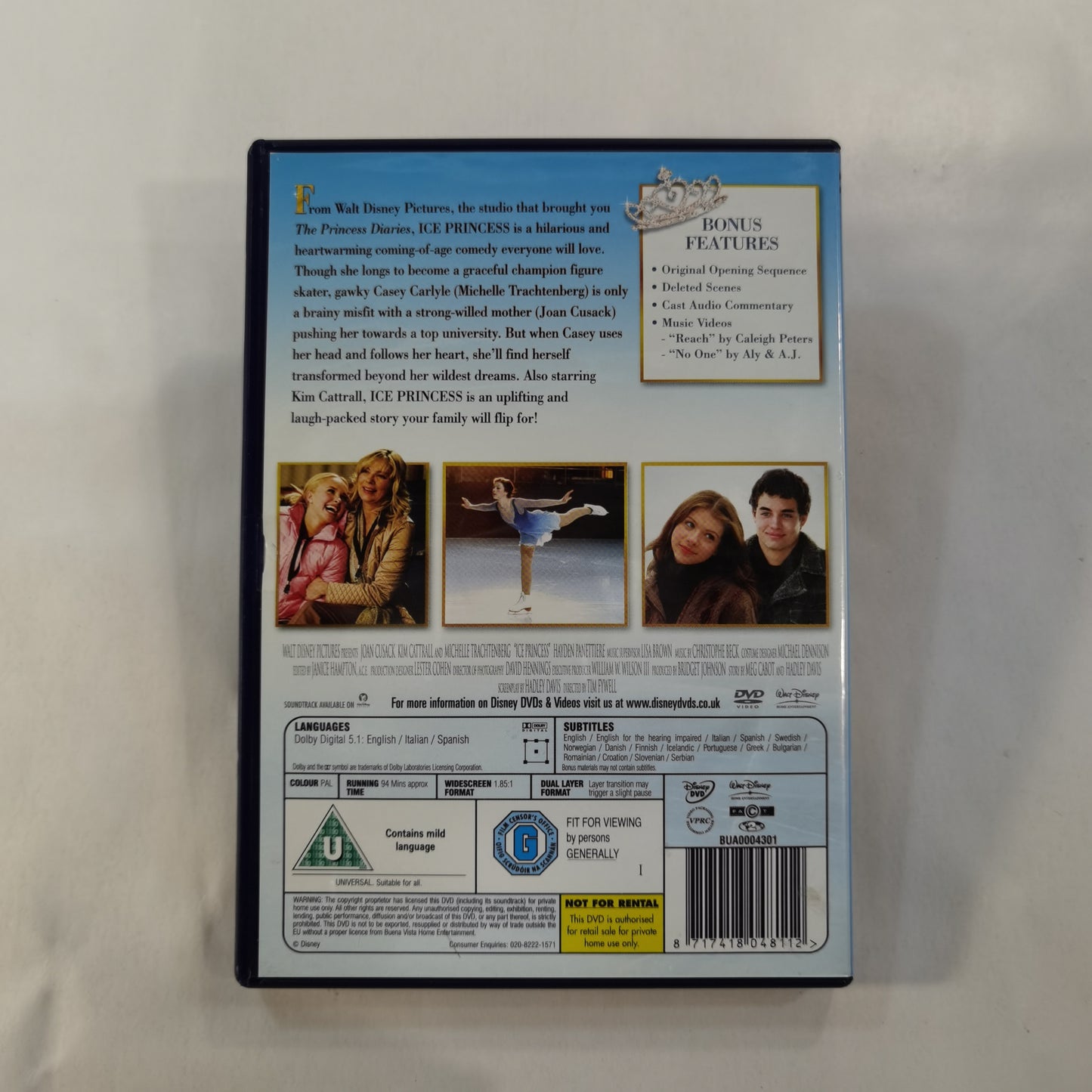 Ice Princess (2005) - DVD UK Z1A