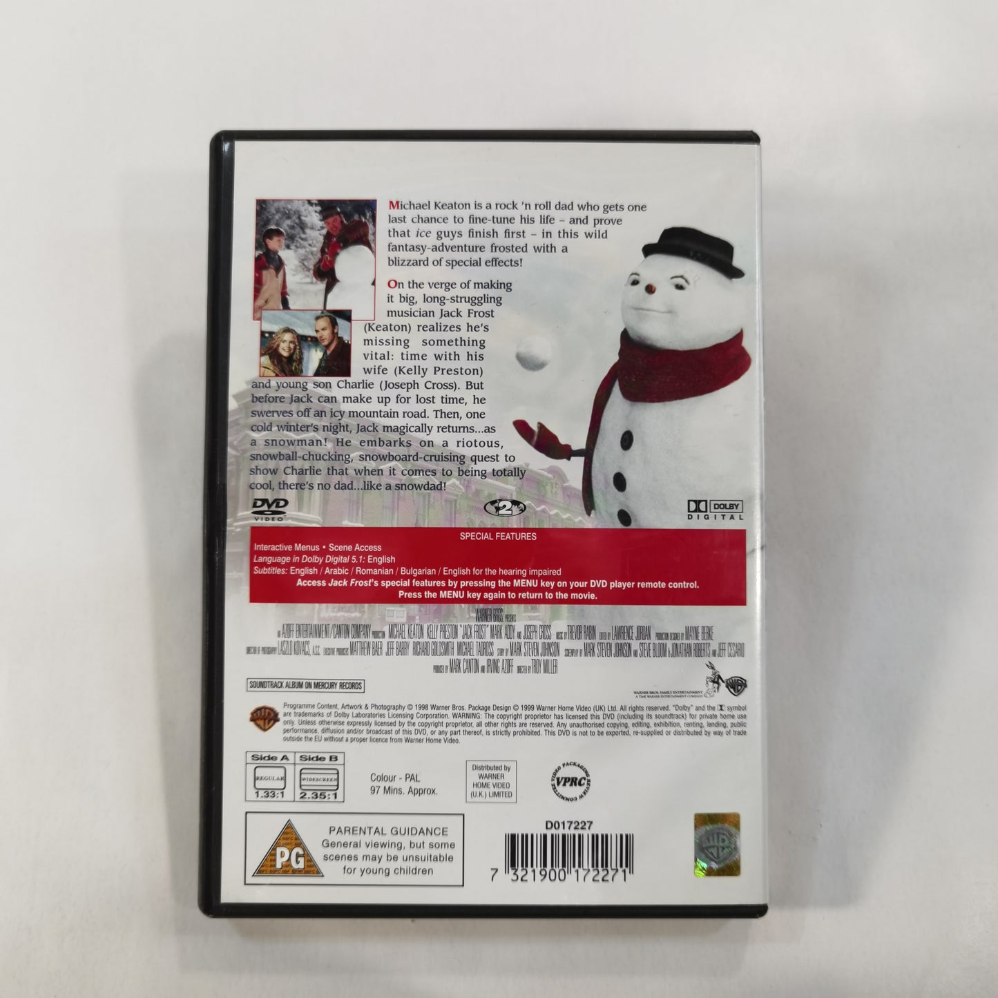 Jack Frost (1998) - DVD UK 1999