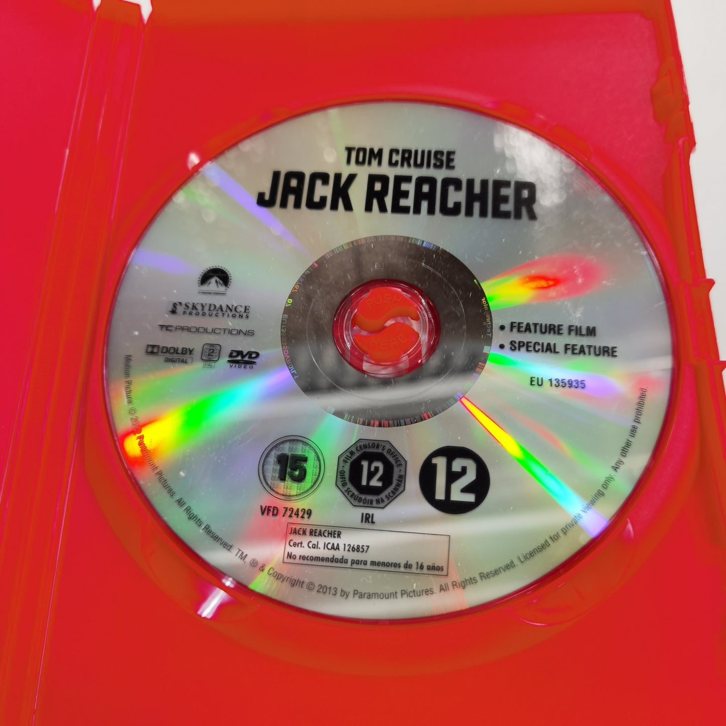 Jack Reacher (2012) - DVD UK 2013