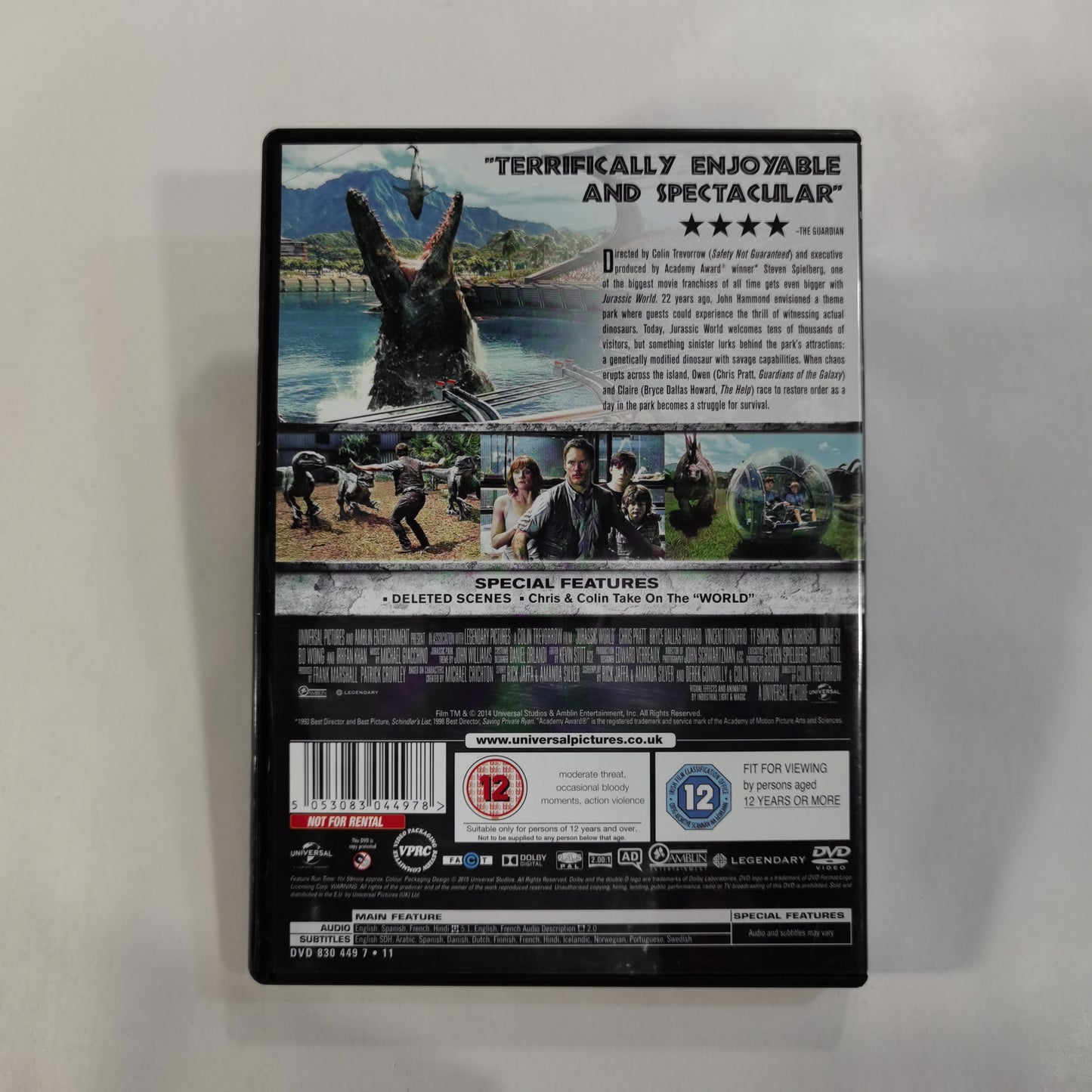 Jurassic World (2015) - DVD UK 2015