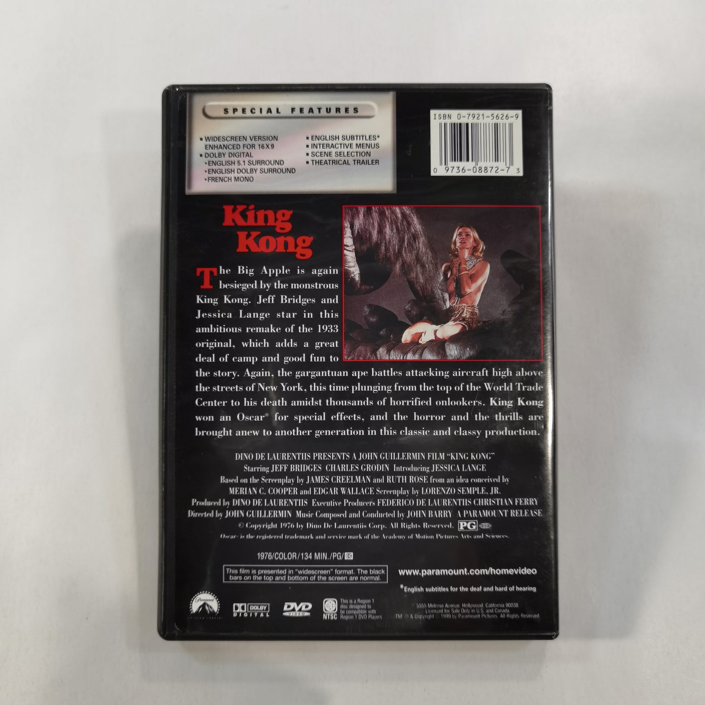 King Kong (1976) - DVD US 1999