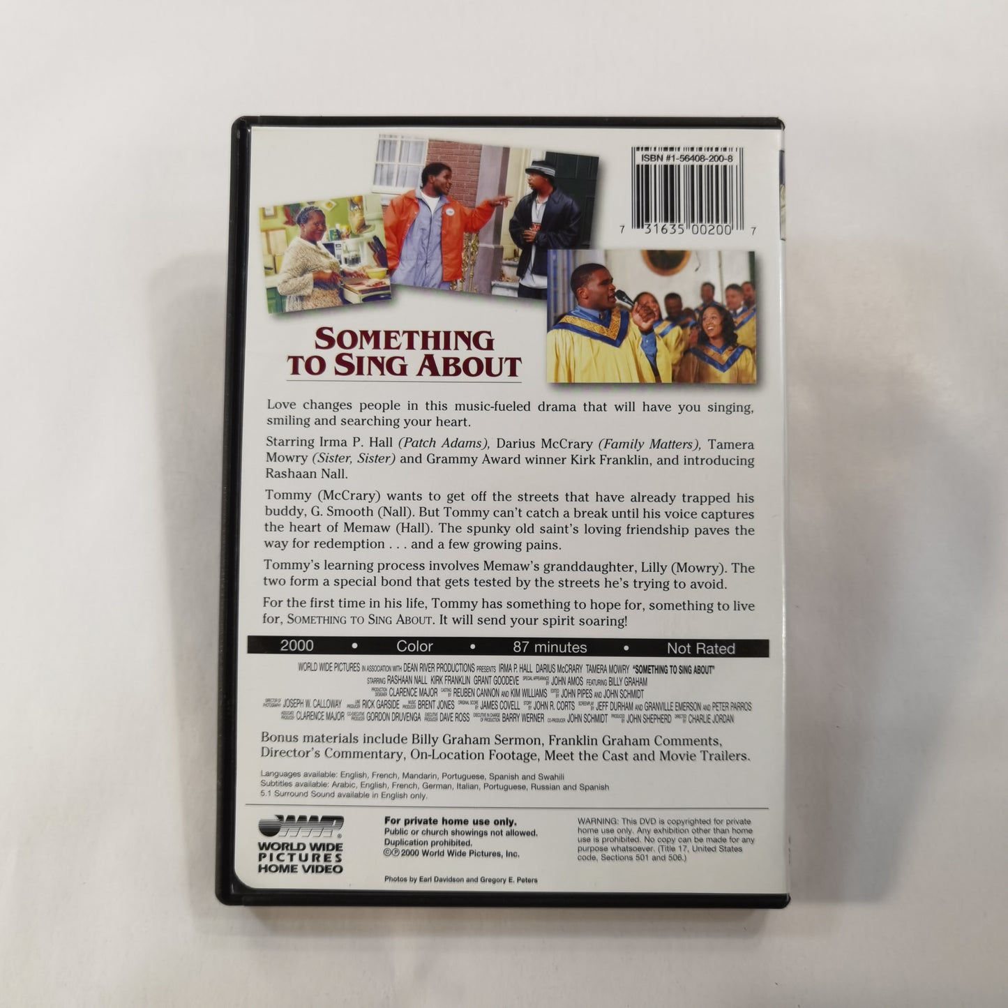 Something to Sing About (2000) - DVD US