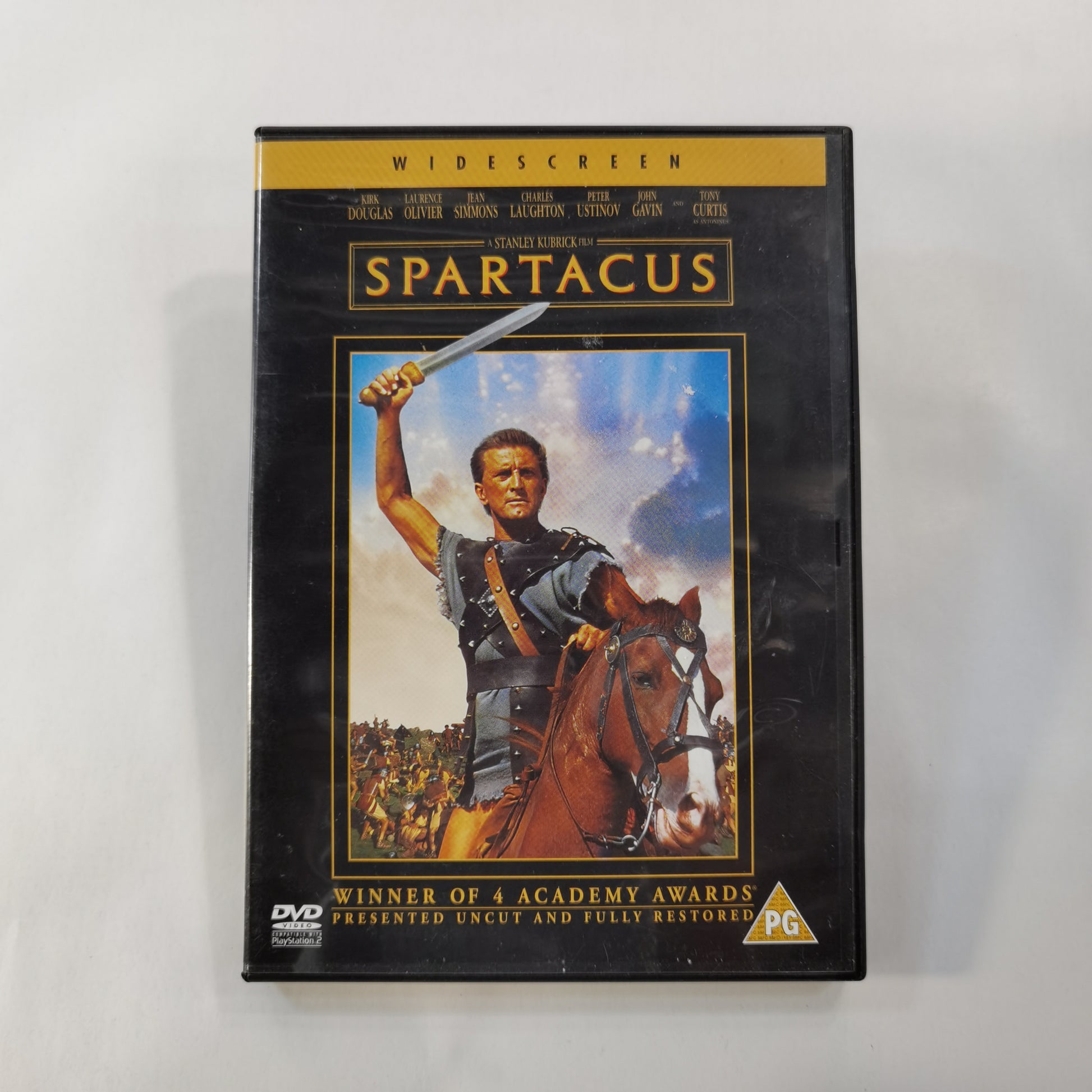 Spartacus 1960 DVD UK 2000