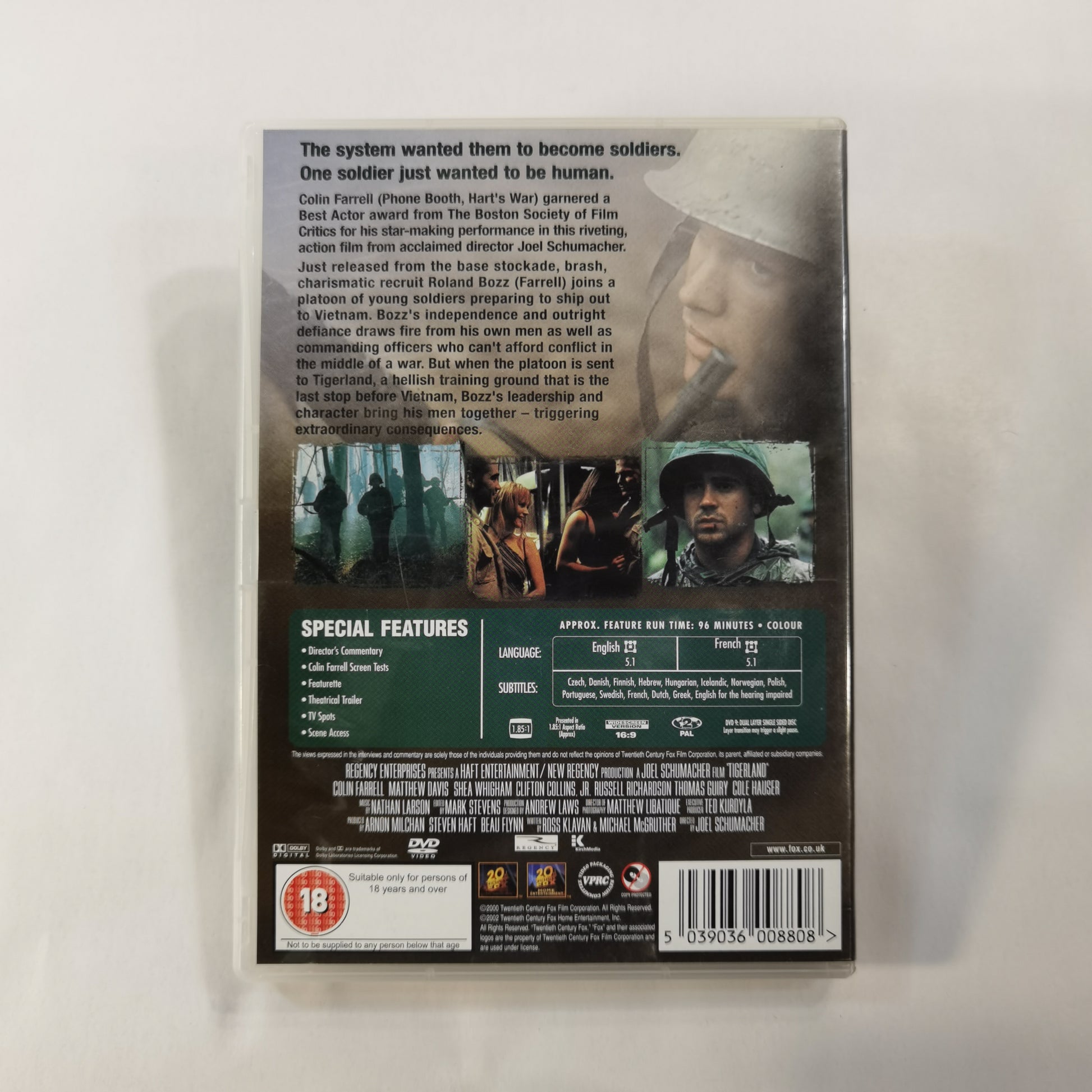 Tigerland (2000) - DVD UK 2002 ( Cover Scene Selections )