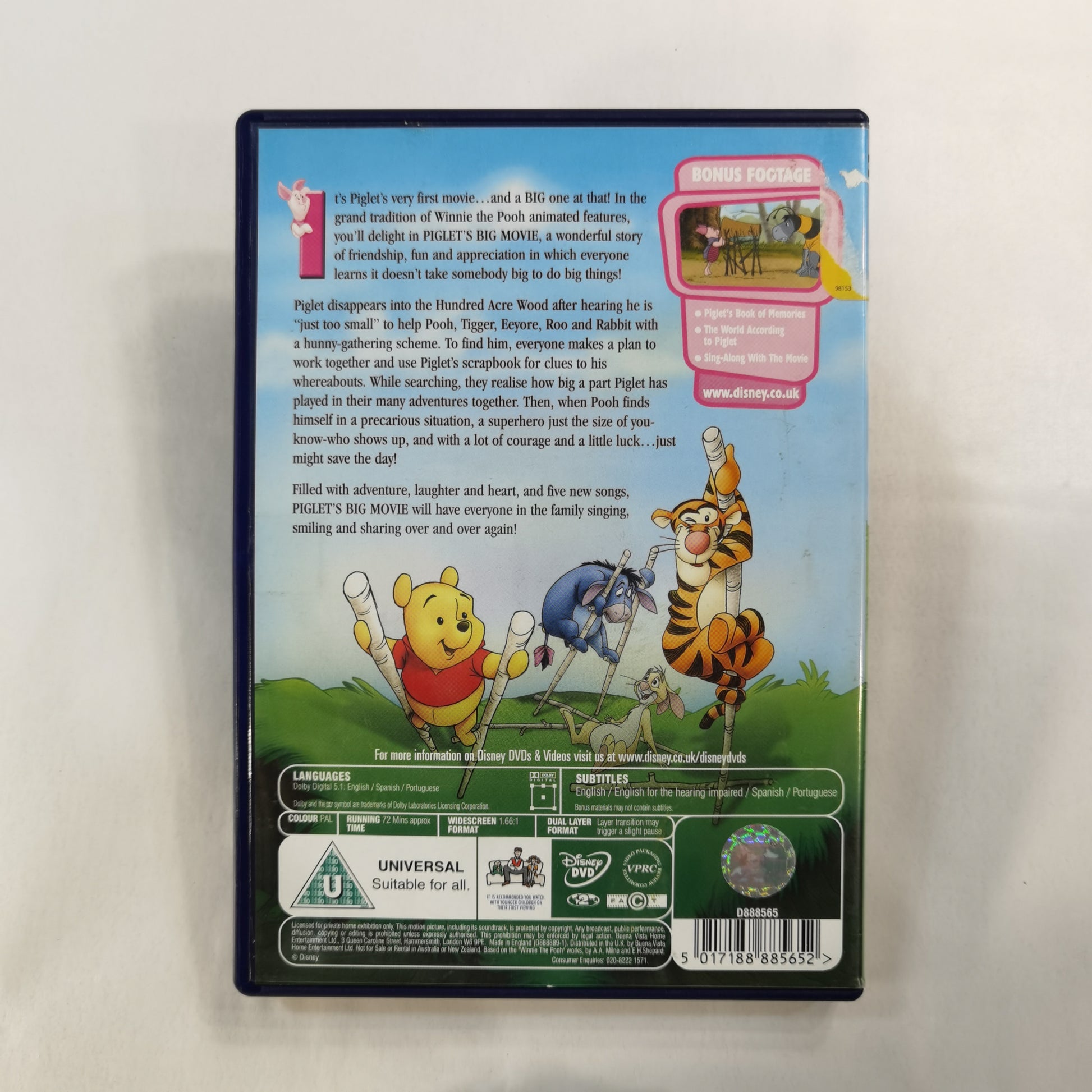 Piglet s Big Movie 2003 DVD UK Z1 KobaniStore