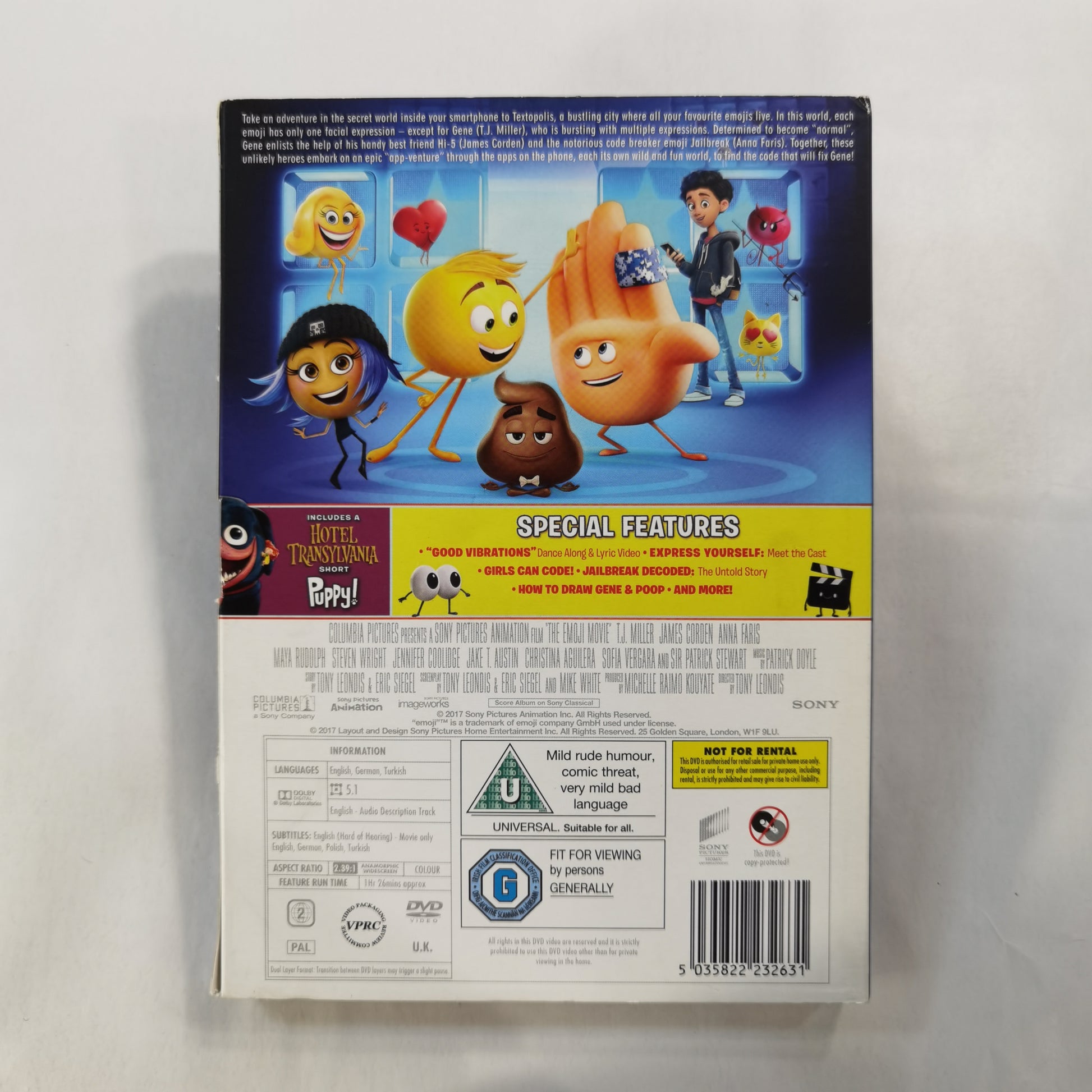 The Emoji Movie 2017 DVD UK 2017 Cover KobaniStore