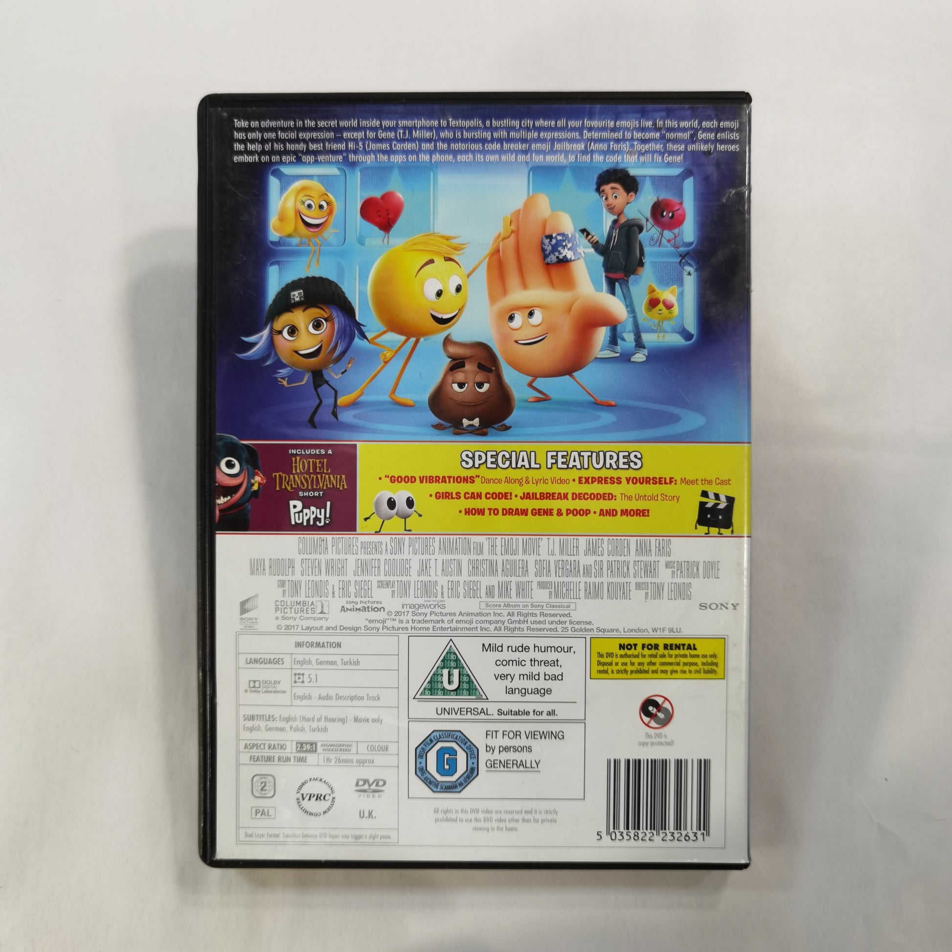 The Emoji Movie 2017 DVD UK 2017