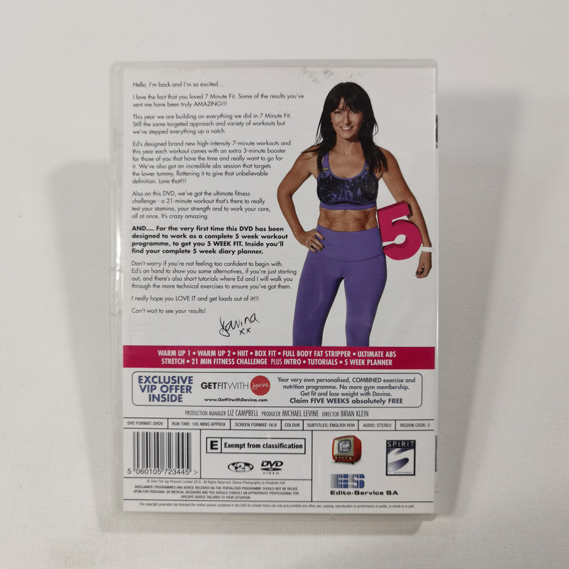 Davina McCall 5 Week Fit DVD UK 2016